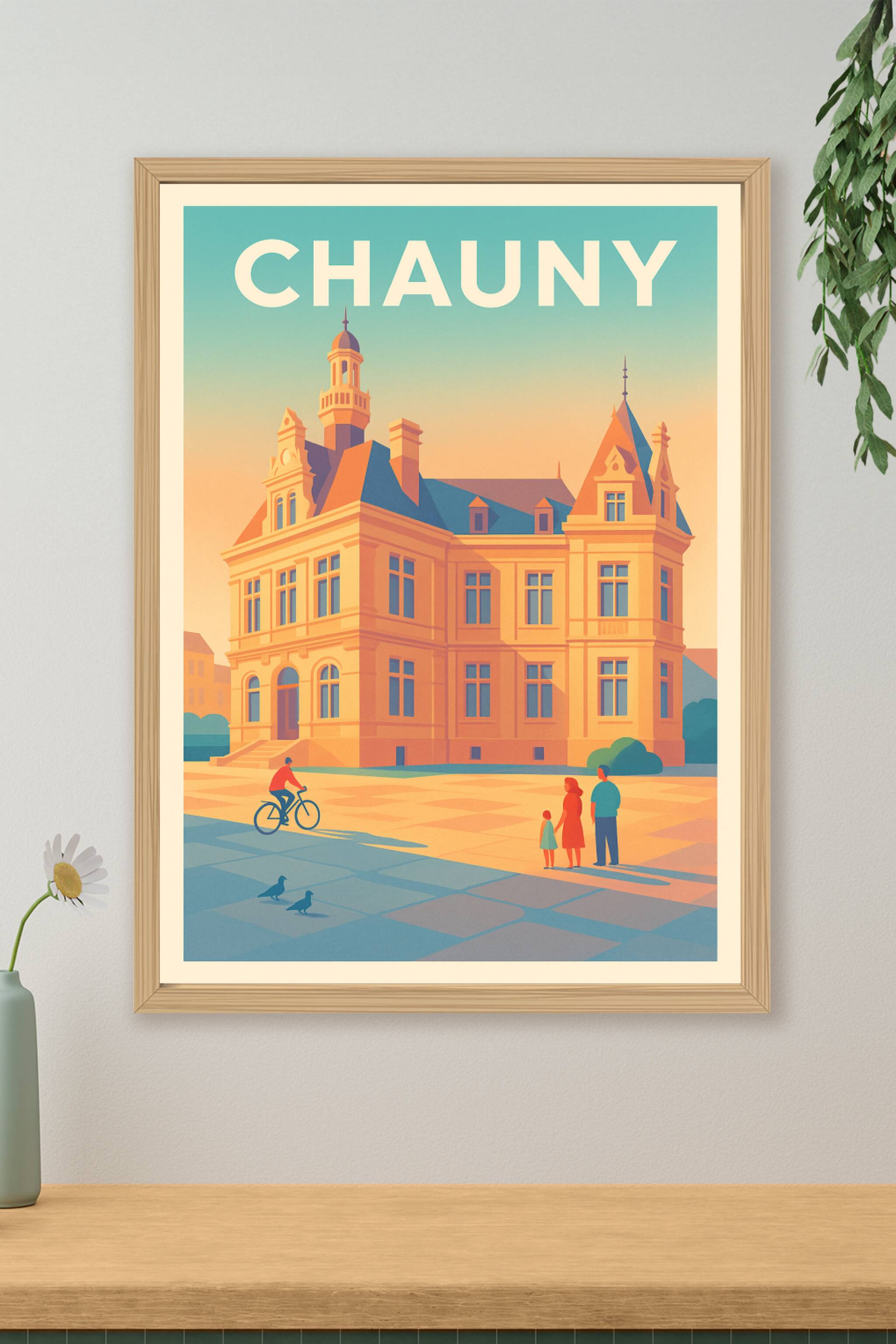 Affiche de Chauny - L'élégance historique au cœur de la ville