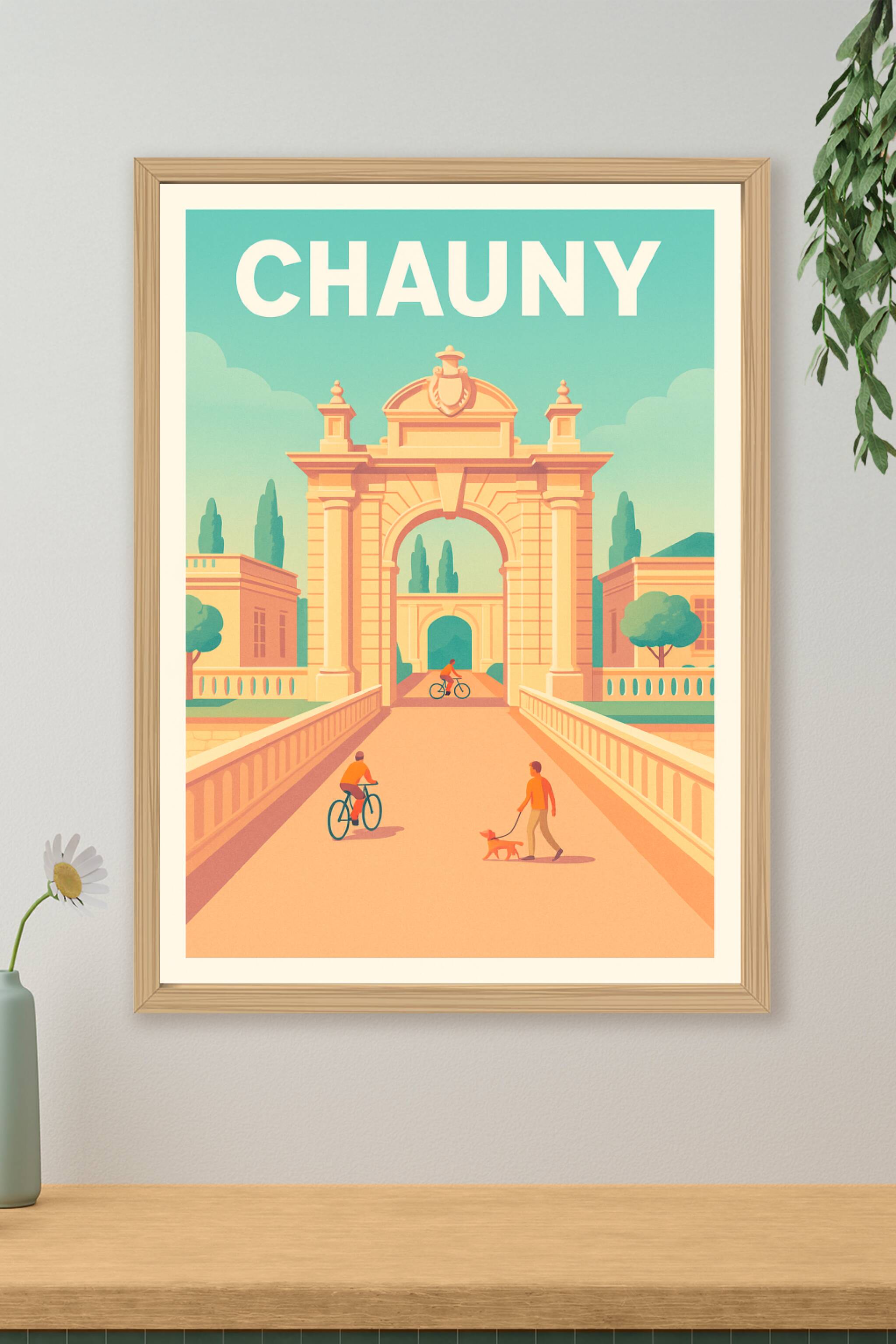 Affiche de Chauny - Escapade au cœur de l'architecture classique