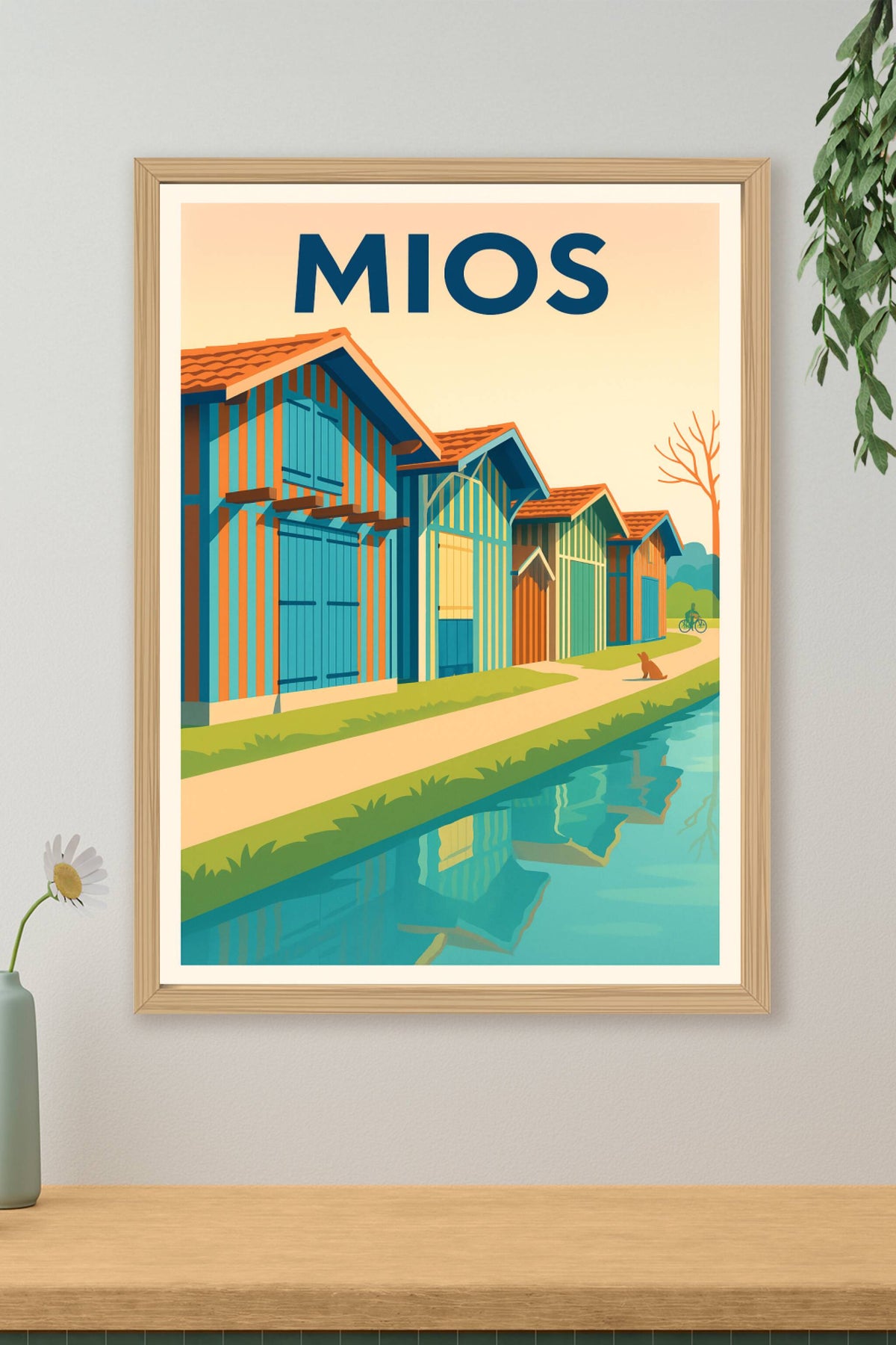 Affiche de Mios - Charme et couleurs du bassin