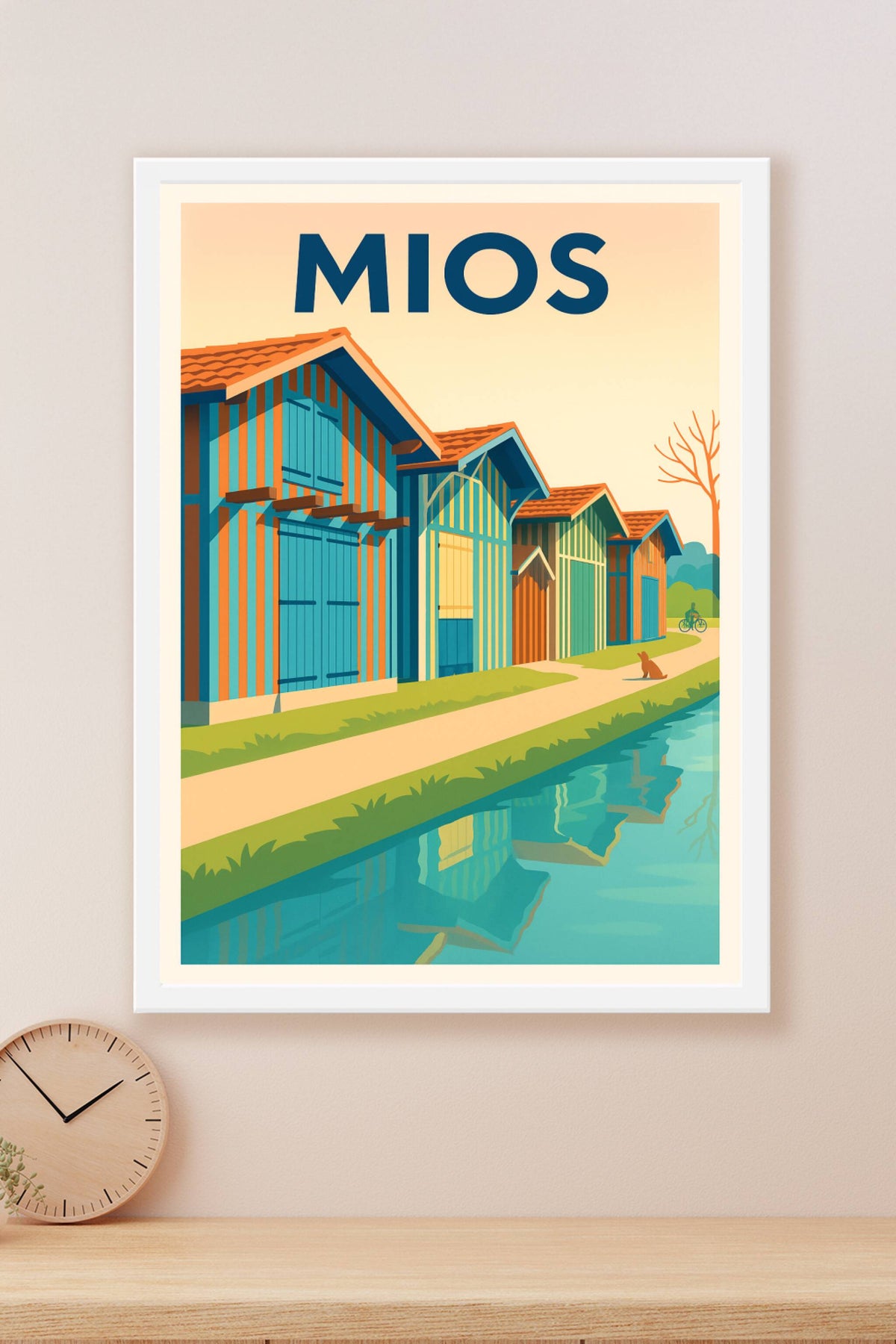 Affiche de Mios - Charme et couleurs du bassin