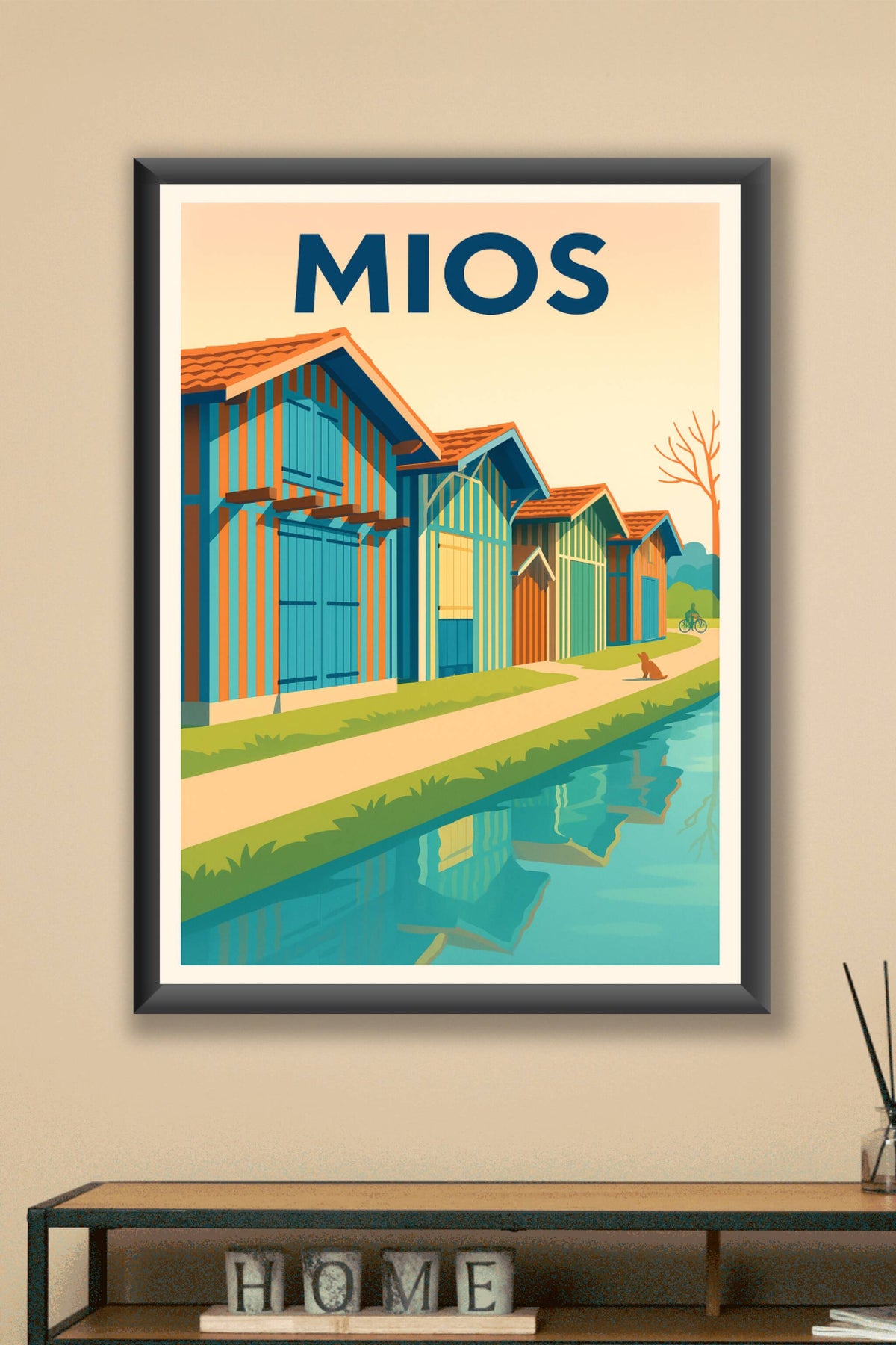 Affiche de Mios - Charme et couleurs du bassin