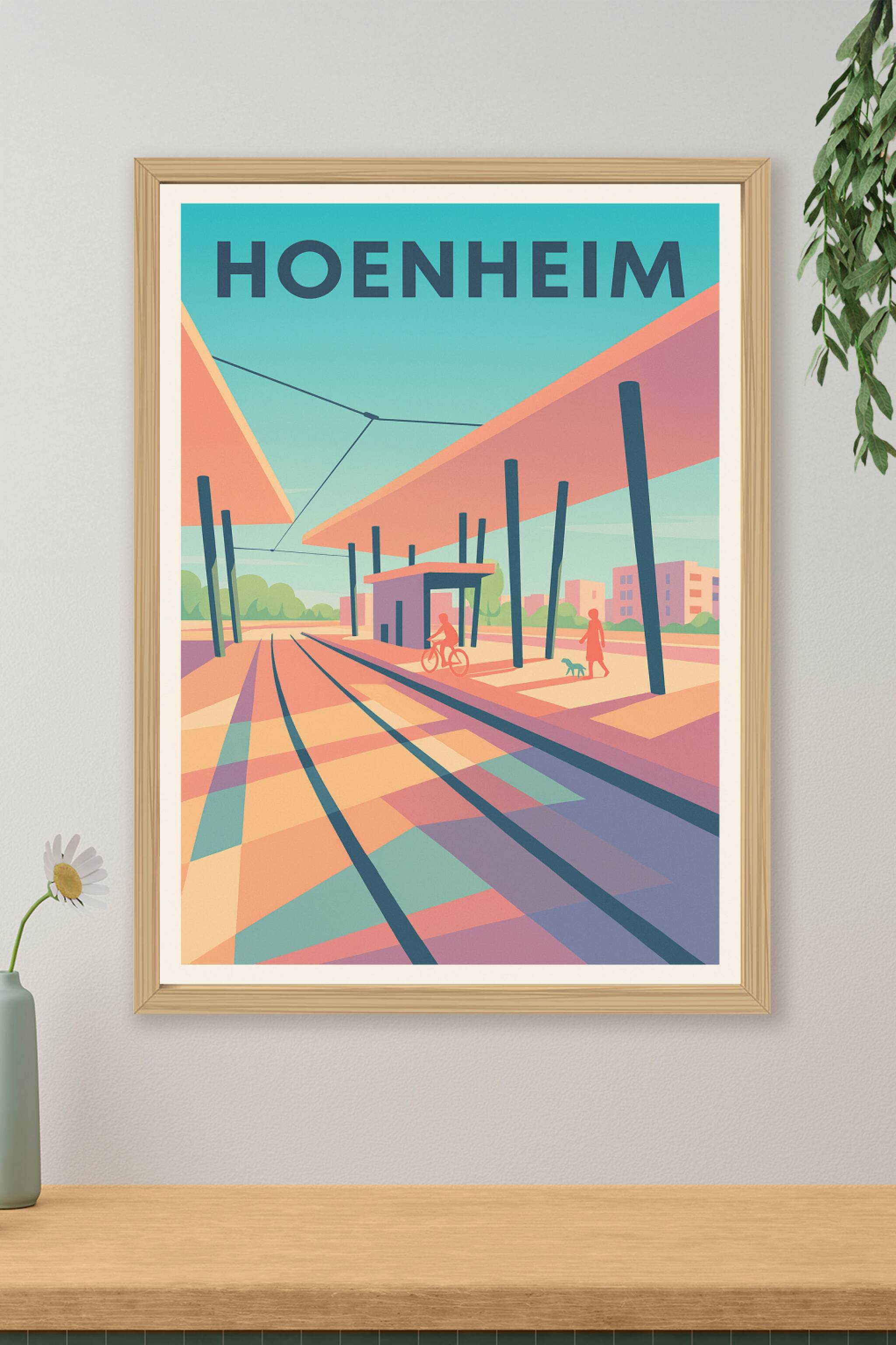 Affiche de Hoenheim - Atmosphère urbaine en pleine lumière