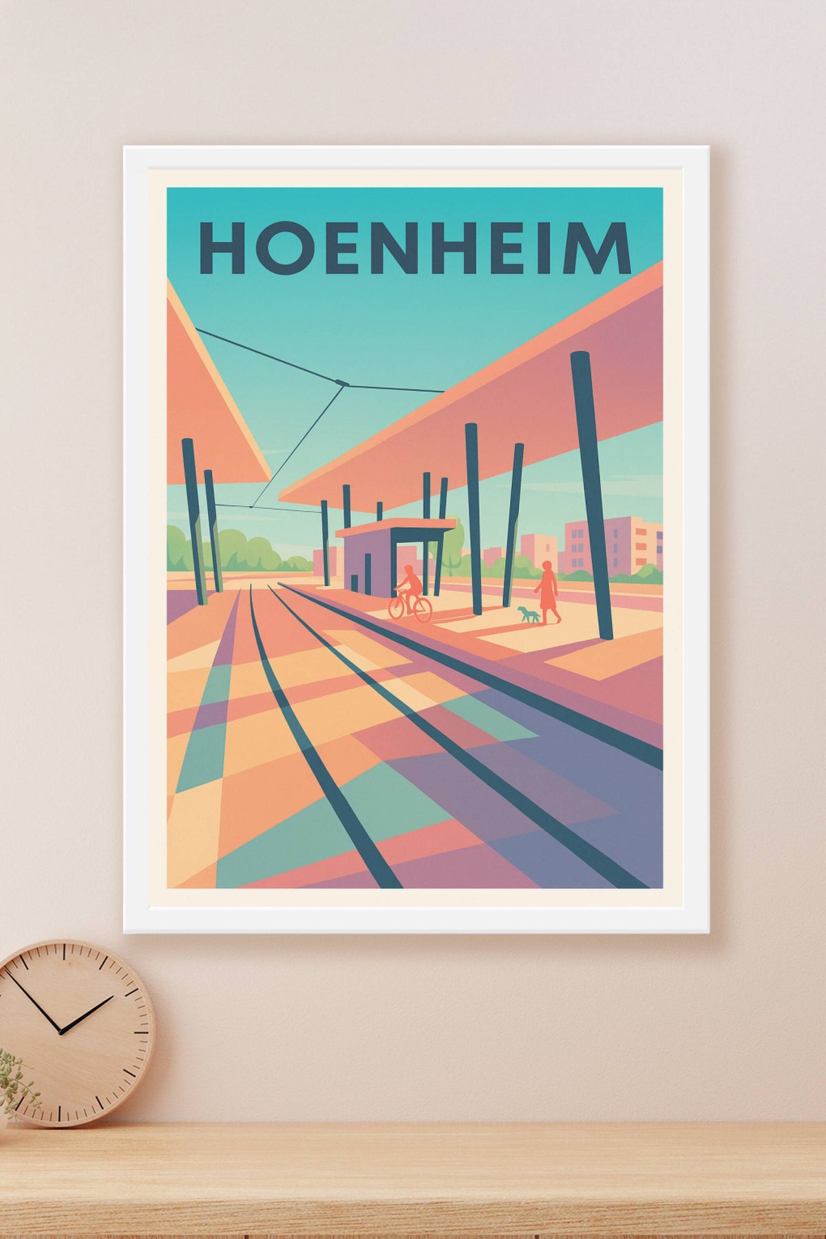 Affiche de Hoenheim - Atmosphère urbaine en pleine lumière