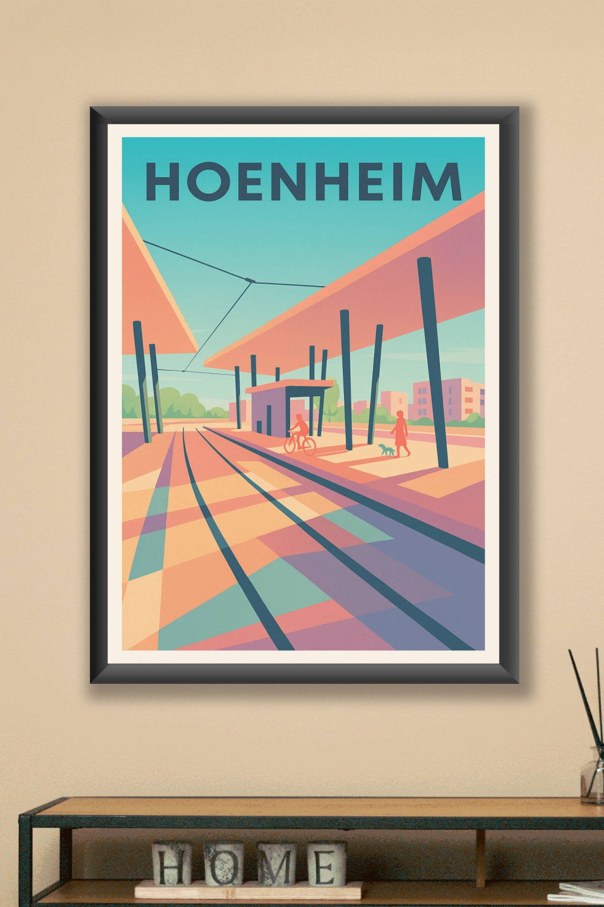 Affiche de Hoenheim - Atmosphère urbaine en pleine lumière