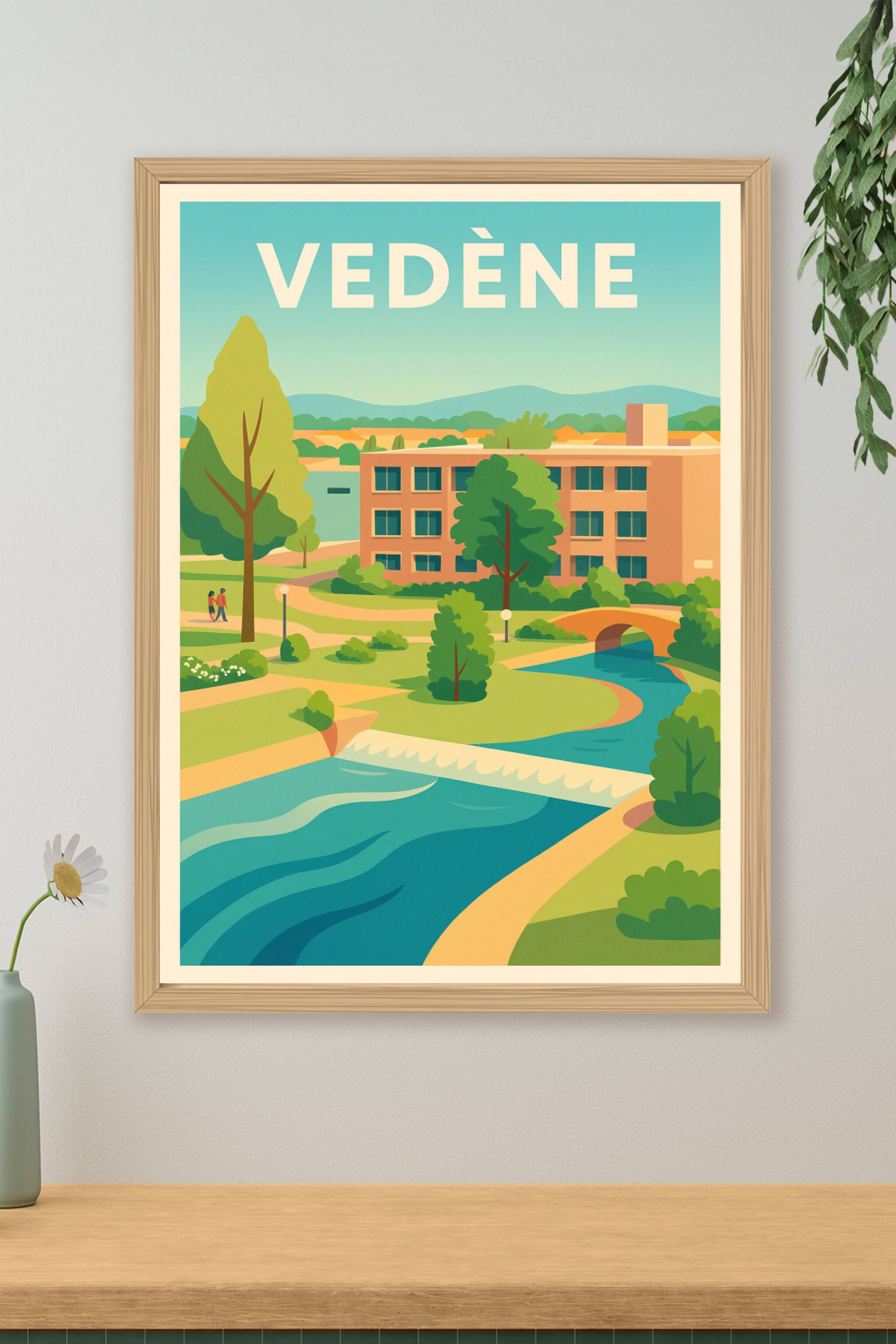 Affiche de Vedène - Sérénité au fil de l'eau
