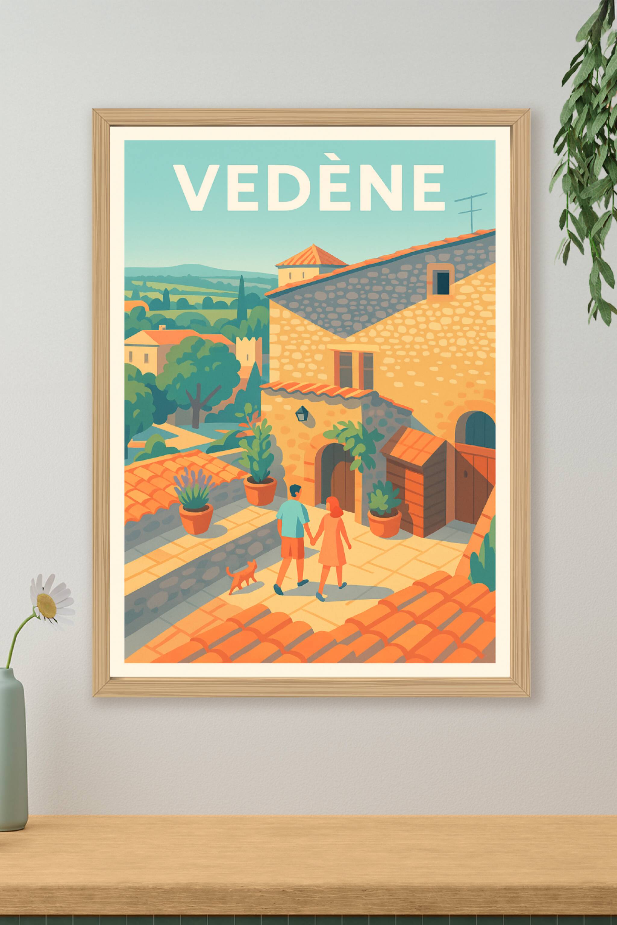 Affiche de Vedène - Charme ensoleillé du sud de la France