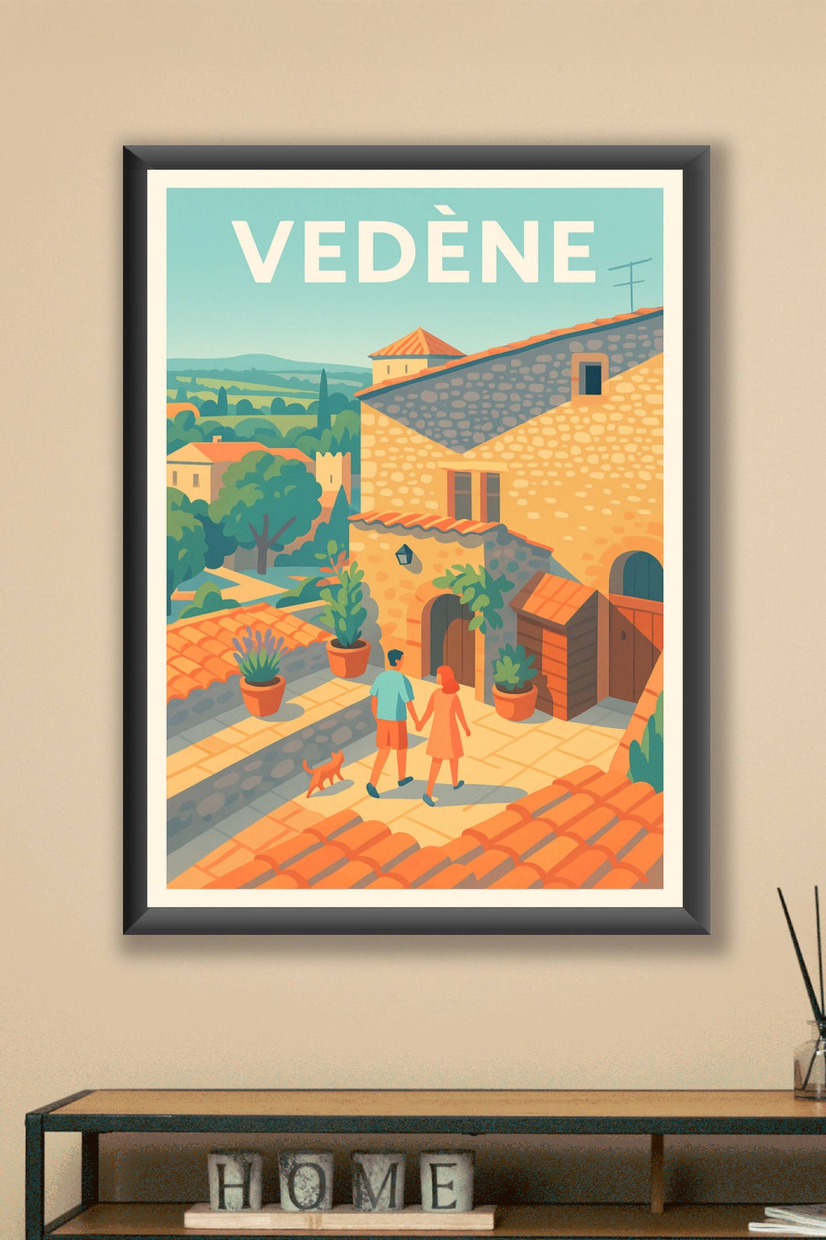 Affiche de Vedène - Charme ensoleillé du sud de la France