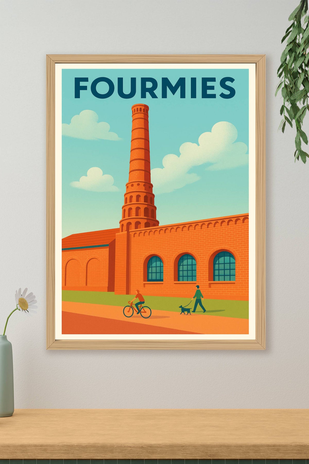Affiche de Fourmies - L'élégance industrielle en poster vintage