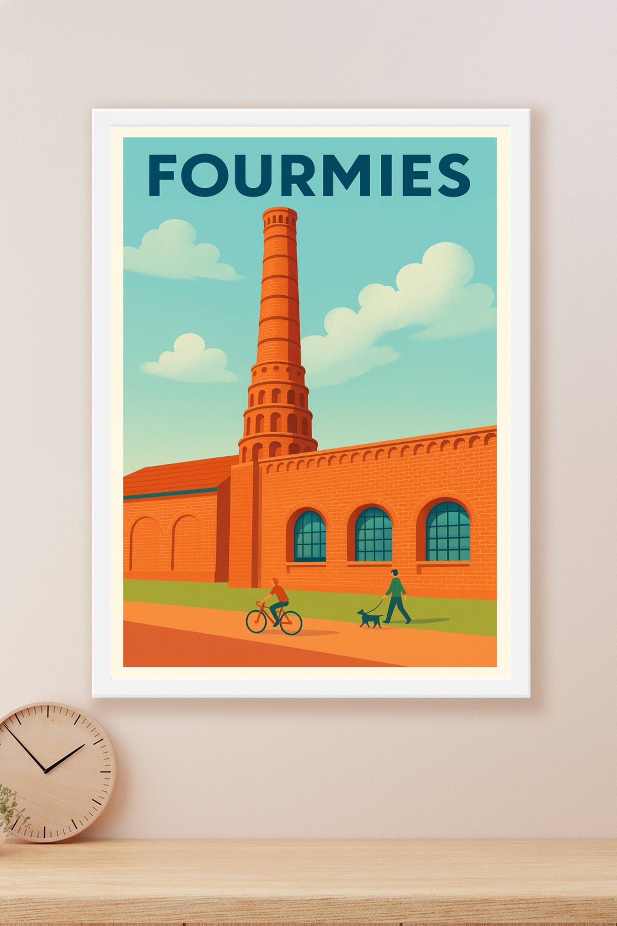 Affiche de Fourmies - L'élégance industrielle en poster vintage