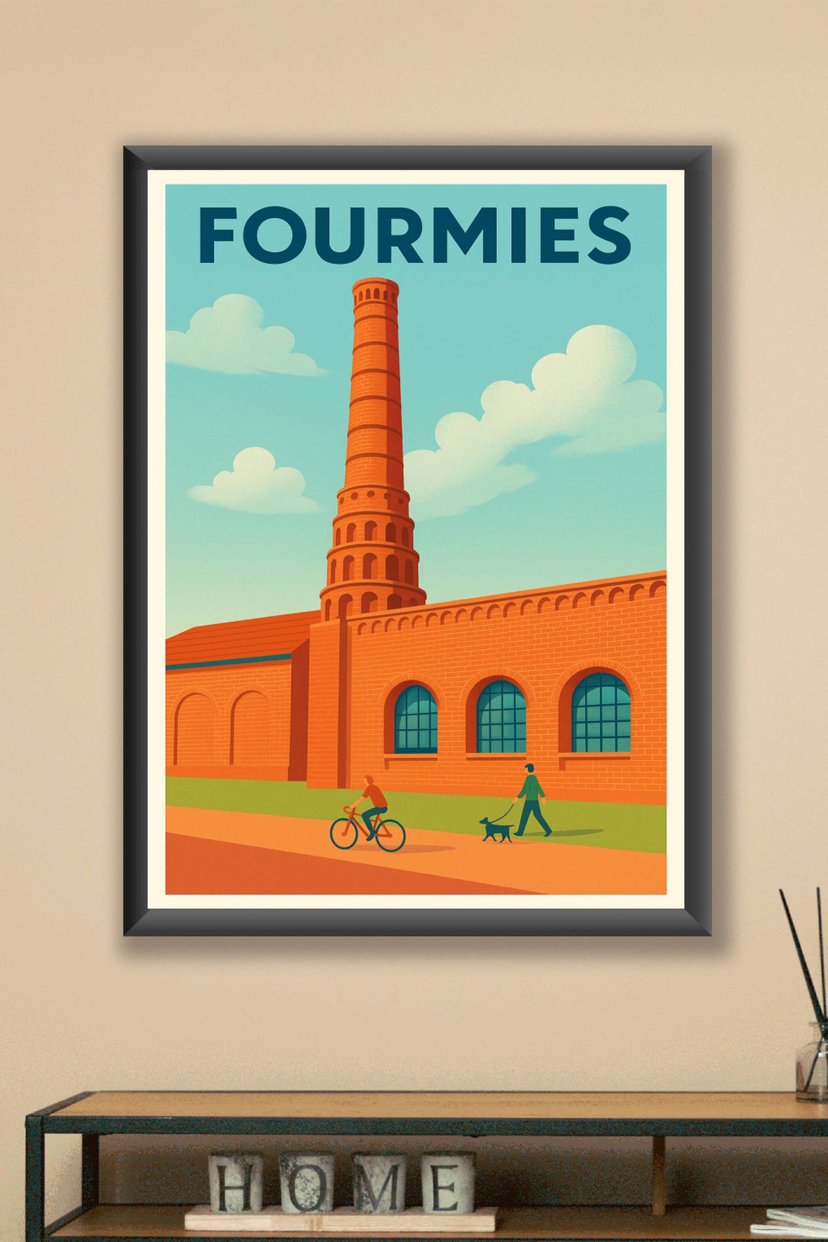 Affiche de Fourmies - L'élégance industrielle en poster vintage