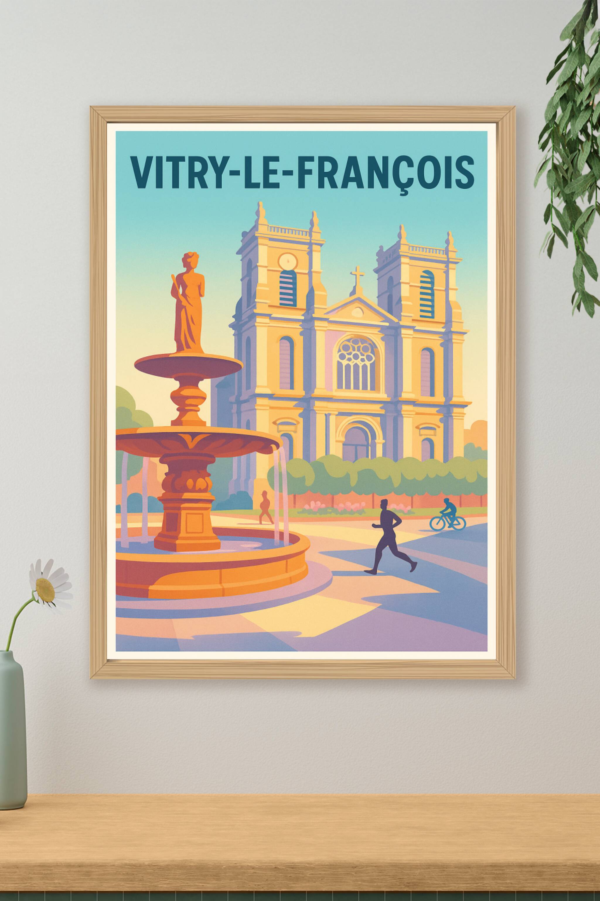 Affiche de Vitry-le-François - L'élégance architecturale au cœur de la ville