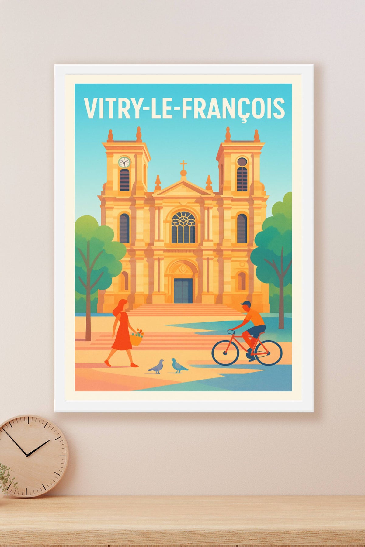 Affiche de Vitry-le-François - Charmante cité et son architecture emblématique
