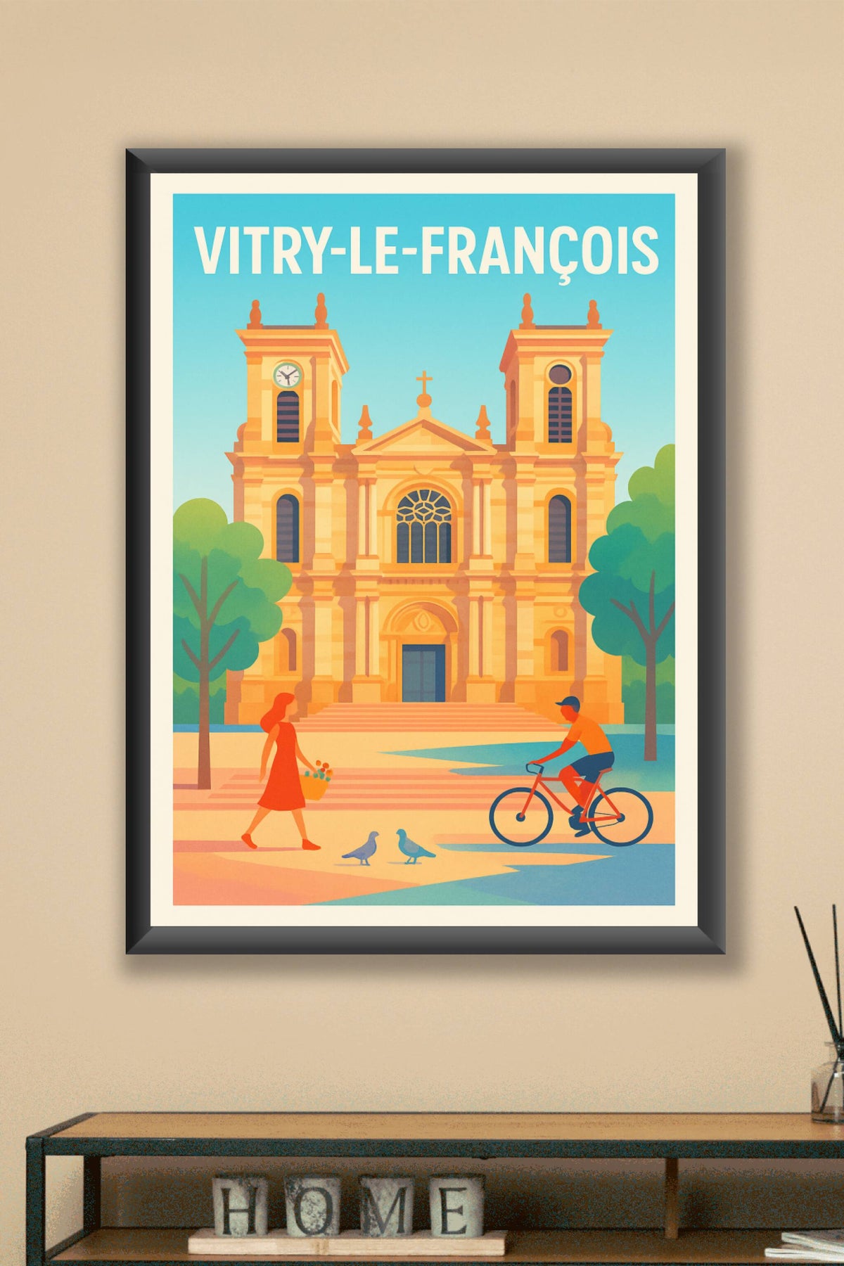 Affiche de Vitry-le-François - Charmante cité et son architecture emblématique