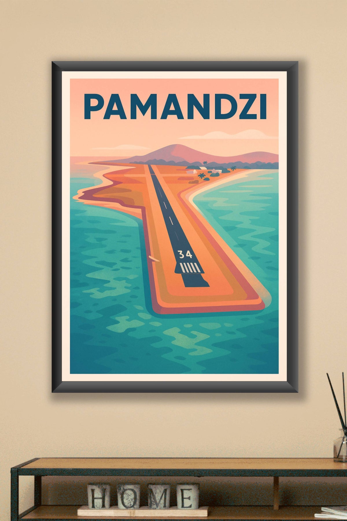 Affiche de Pamandzi - L'arrivée spectaculaire entre mer et ciel