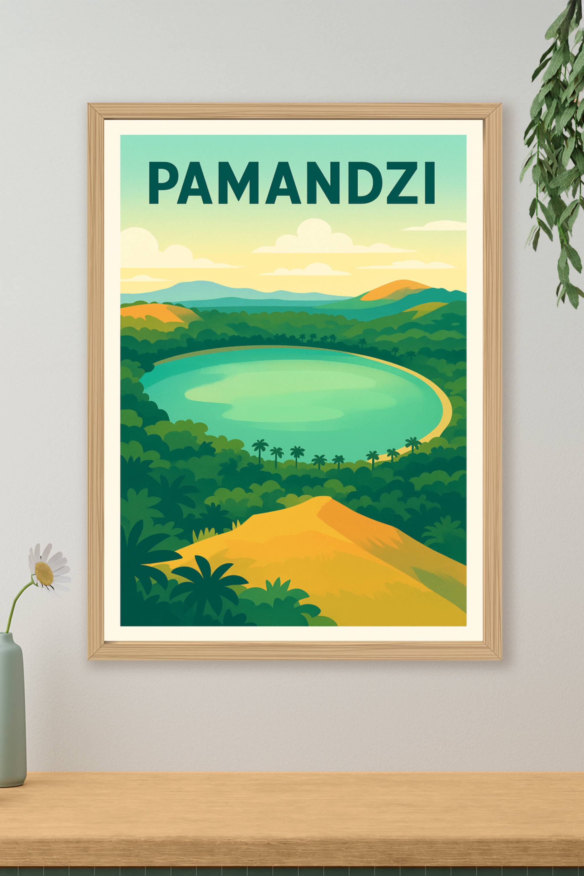 Affiche de Pamandzi - Évasion tropicale et nature luxuriante