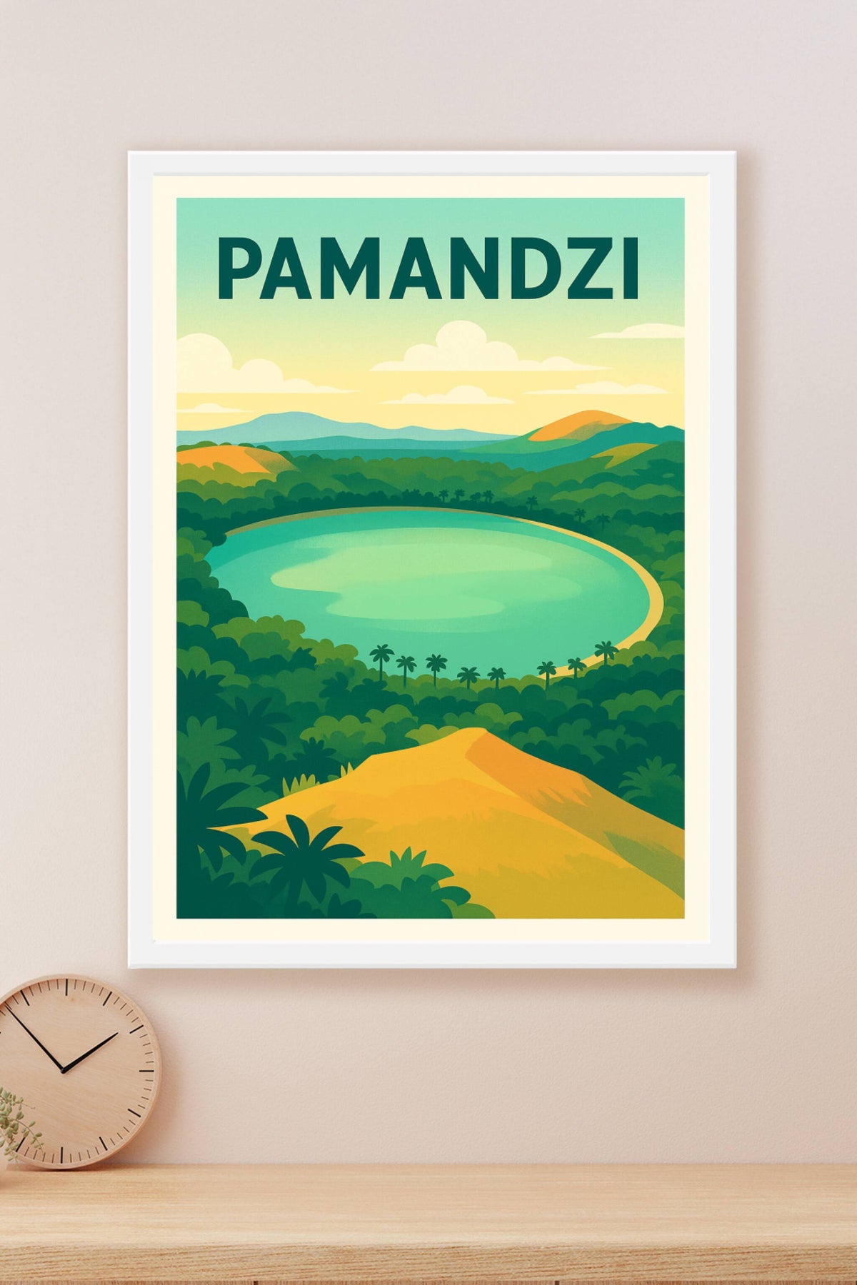 Affiche de Pamandzi - Évasion tropicale et nature luxuriante