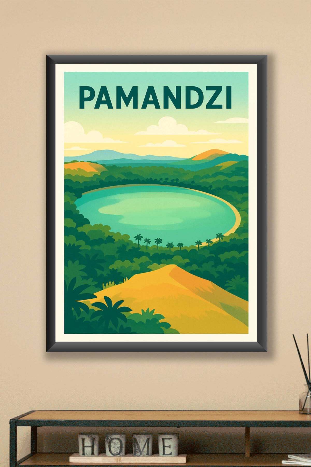 Affiche de Pamandzi - Évasion tropicale et nature luxuriante