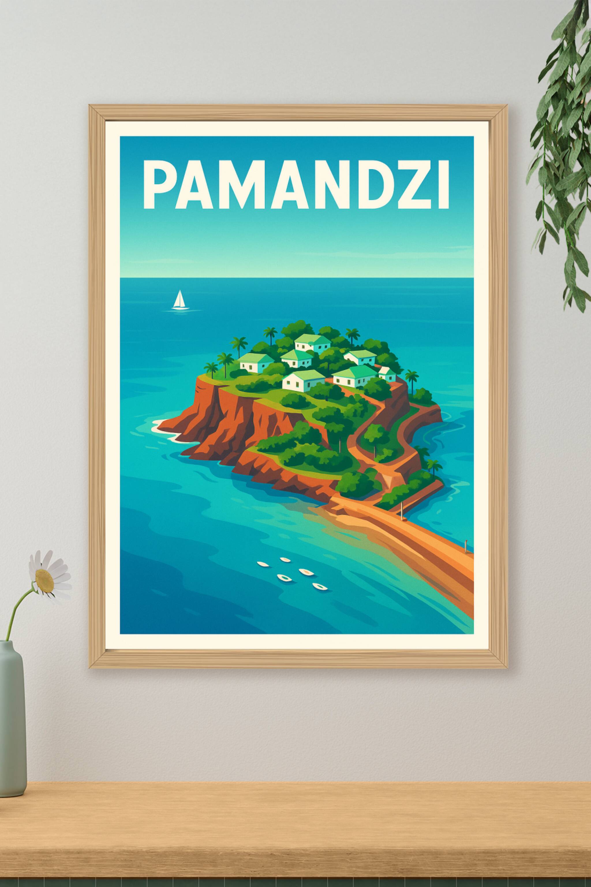 Affiche de Pamandzi - Évasion insulaire et charme tropical