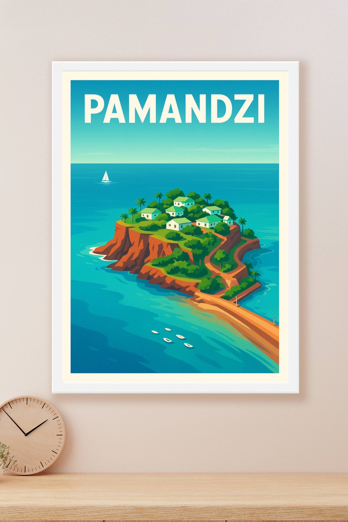 Affiche de Pamandzi - Évasion insulaire et charme tropical
