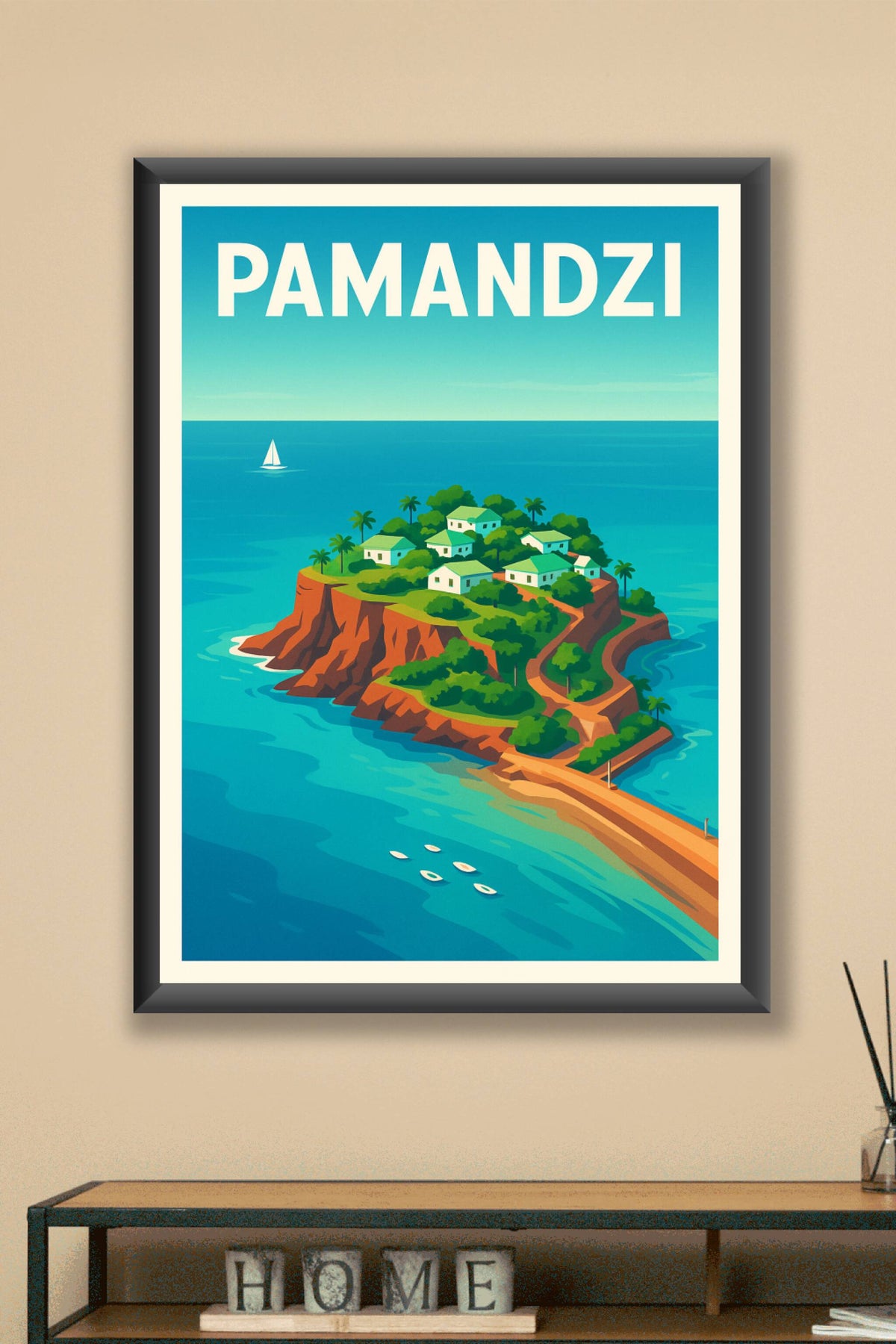 Affiche de Pamandzi - Évasion insulaire et charme tropical