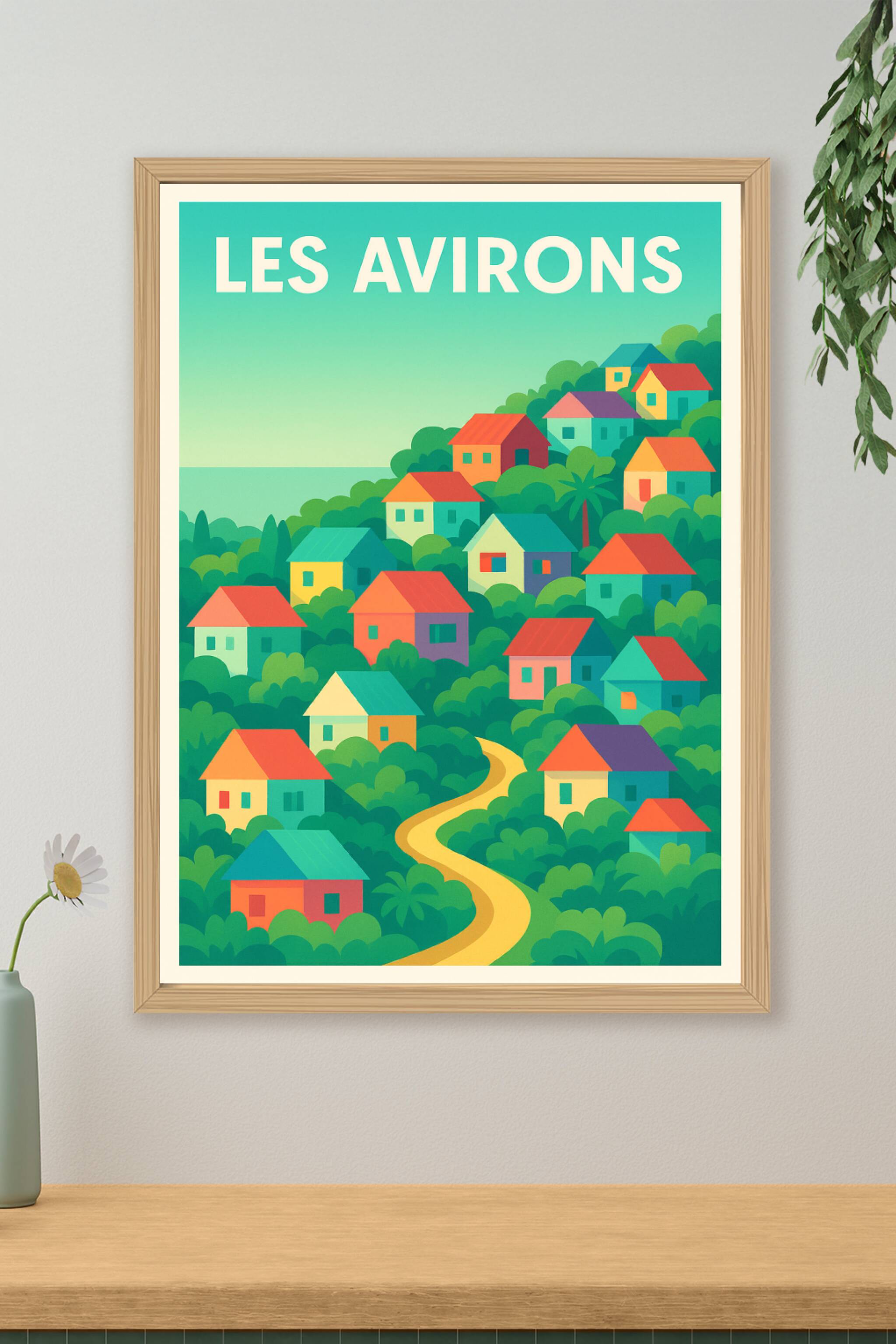Affiche de Les Avirons - Couleurs vives au cœur de la nature