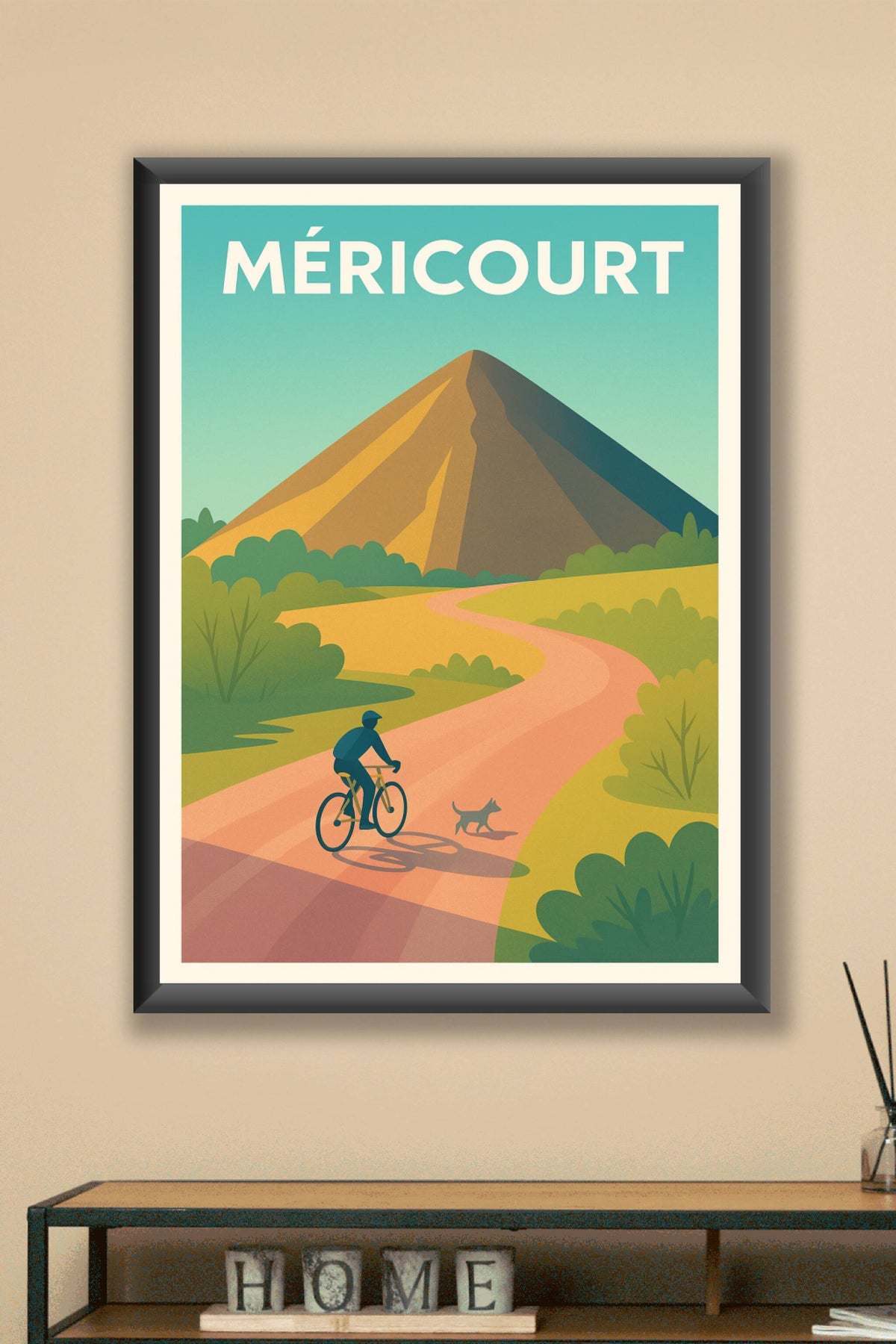 Affiche de Méricourt - Escapade à vélo au pied de la colline