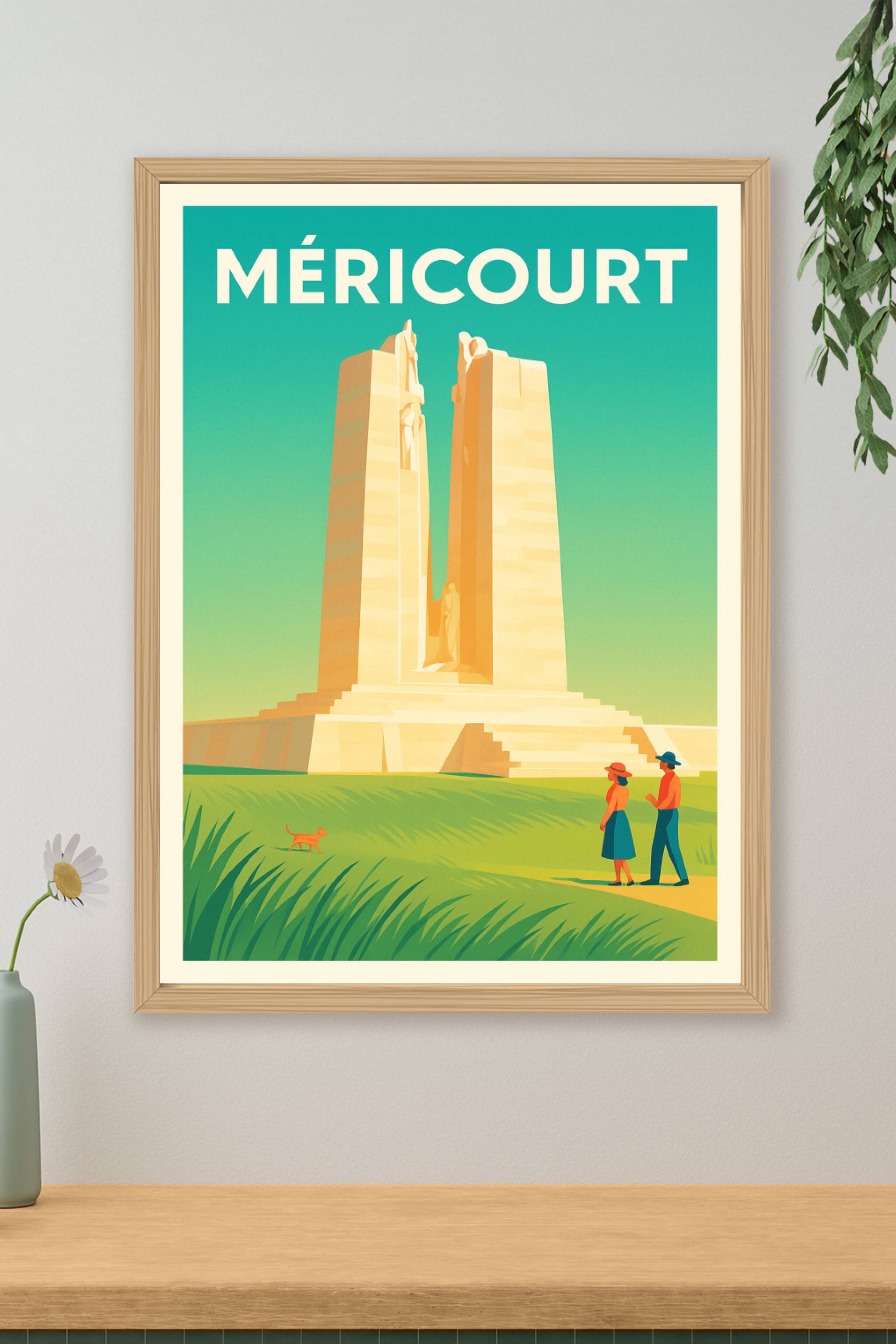 Affiche de Méricourt - Mémorial et sérénité en pleine nature