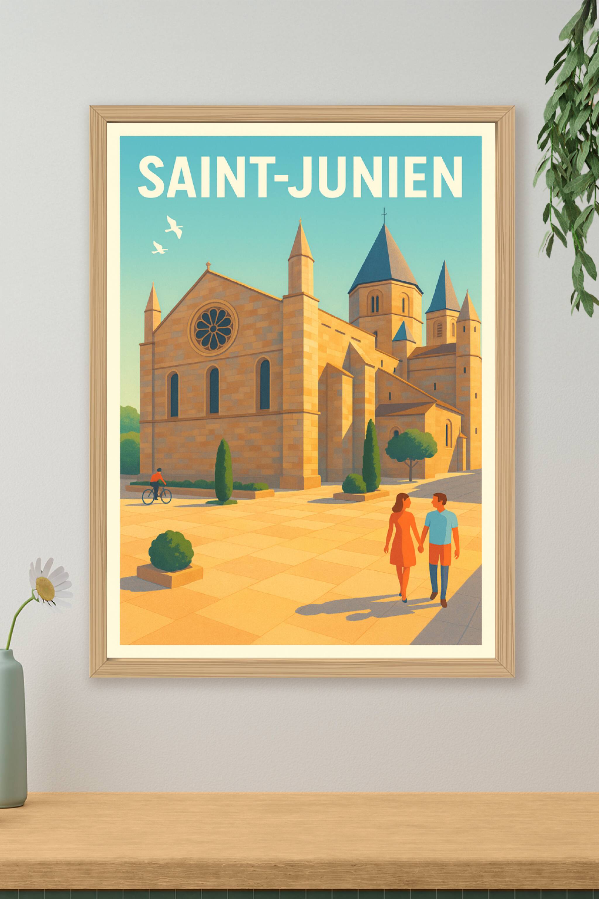 Affiche de Saint-Junien - Charme et sérénité au cœur de la cité historique