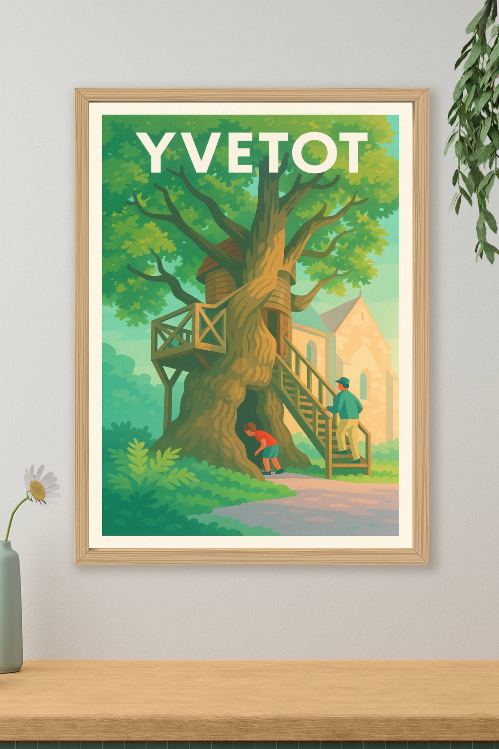 Affiche de Yvetot - L'arbre-maison qui intrigue petits et grands