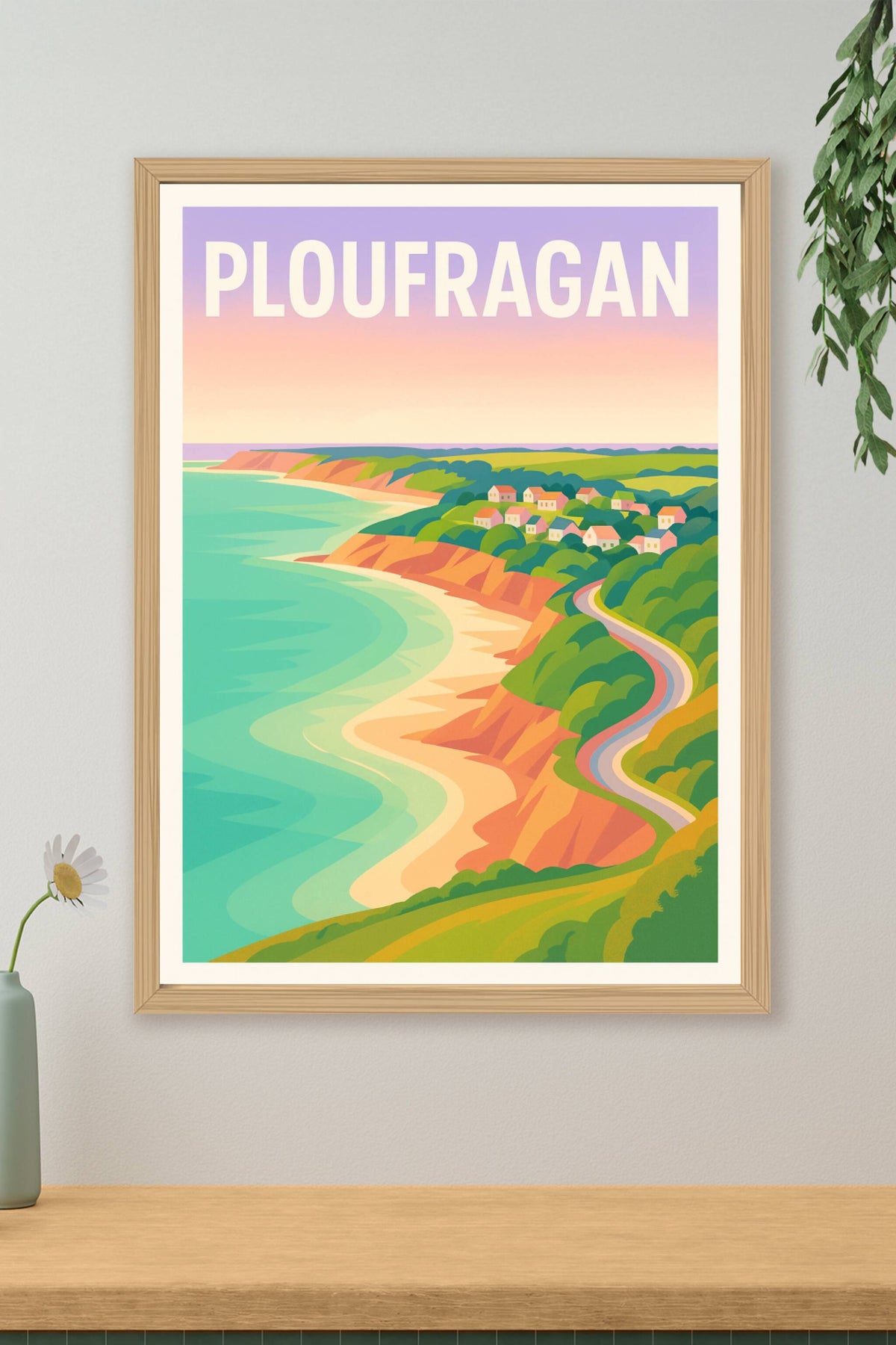Affiche de Ploufragan - Évasion côtière en Bretagne