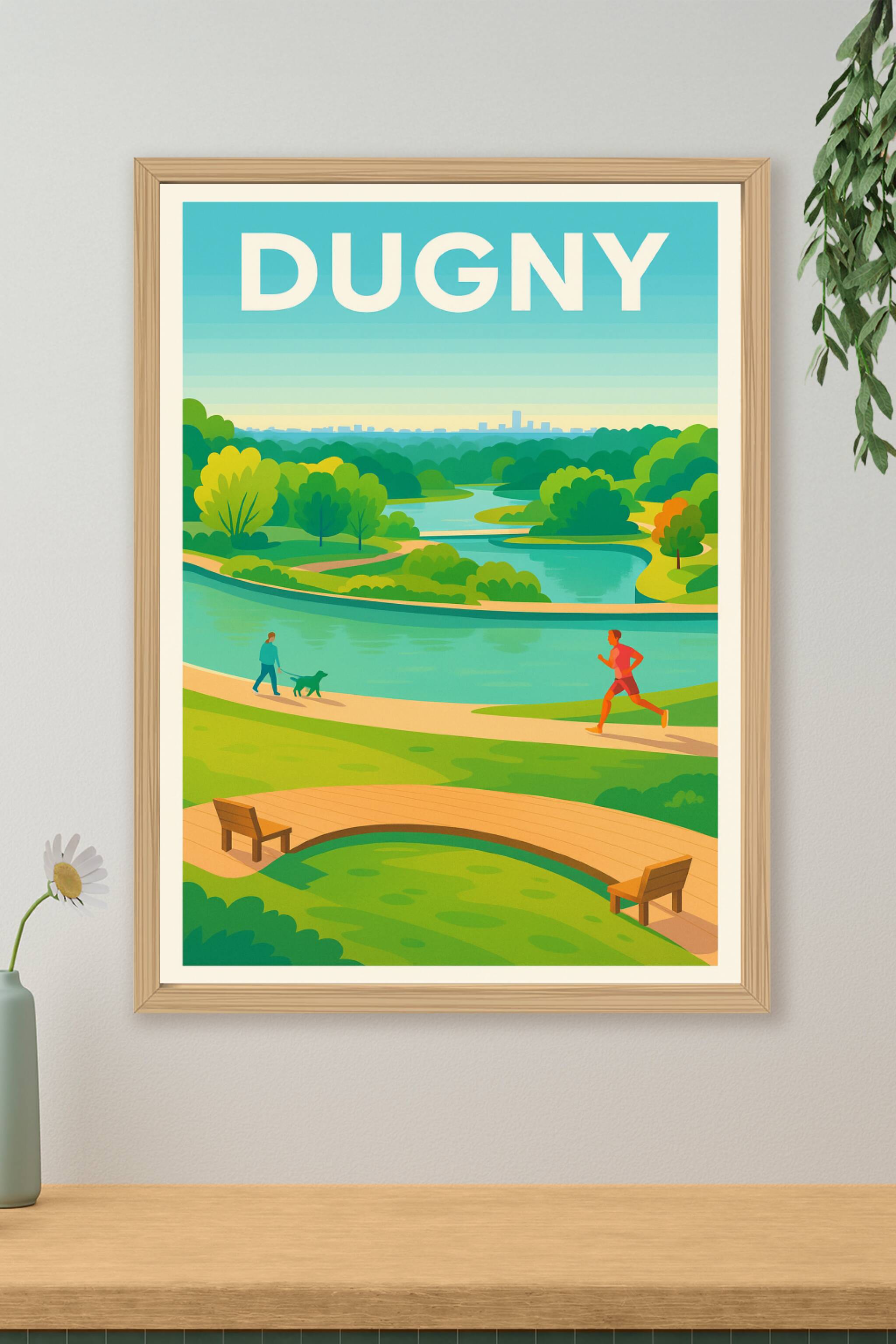 Affiche de Dugny - Échappée verte et sérénité