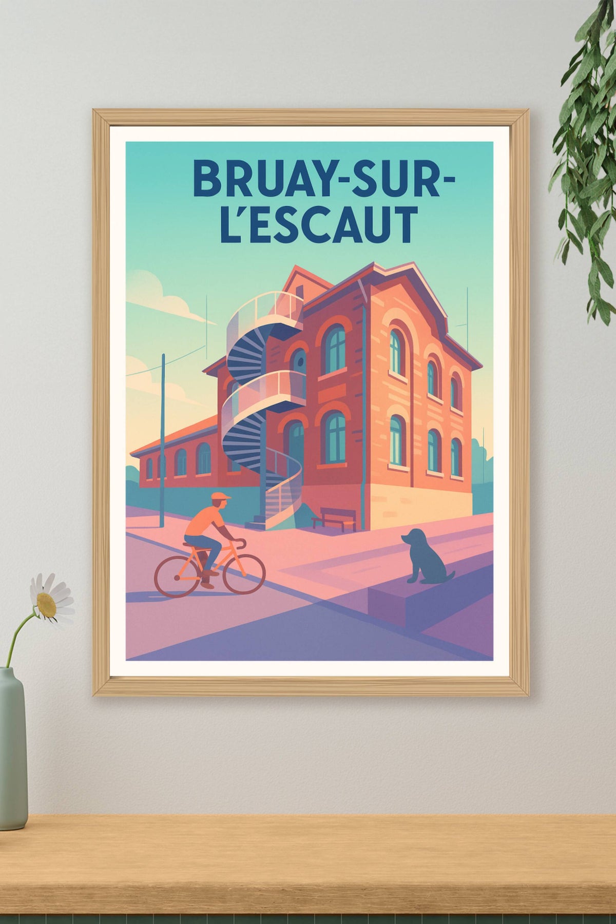 Affiche de Bruay-sur-l'Escaut - Charme architectural et vie tranquille