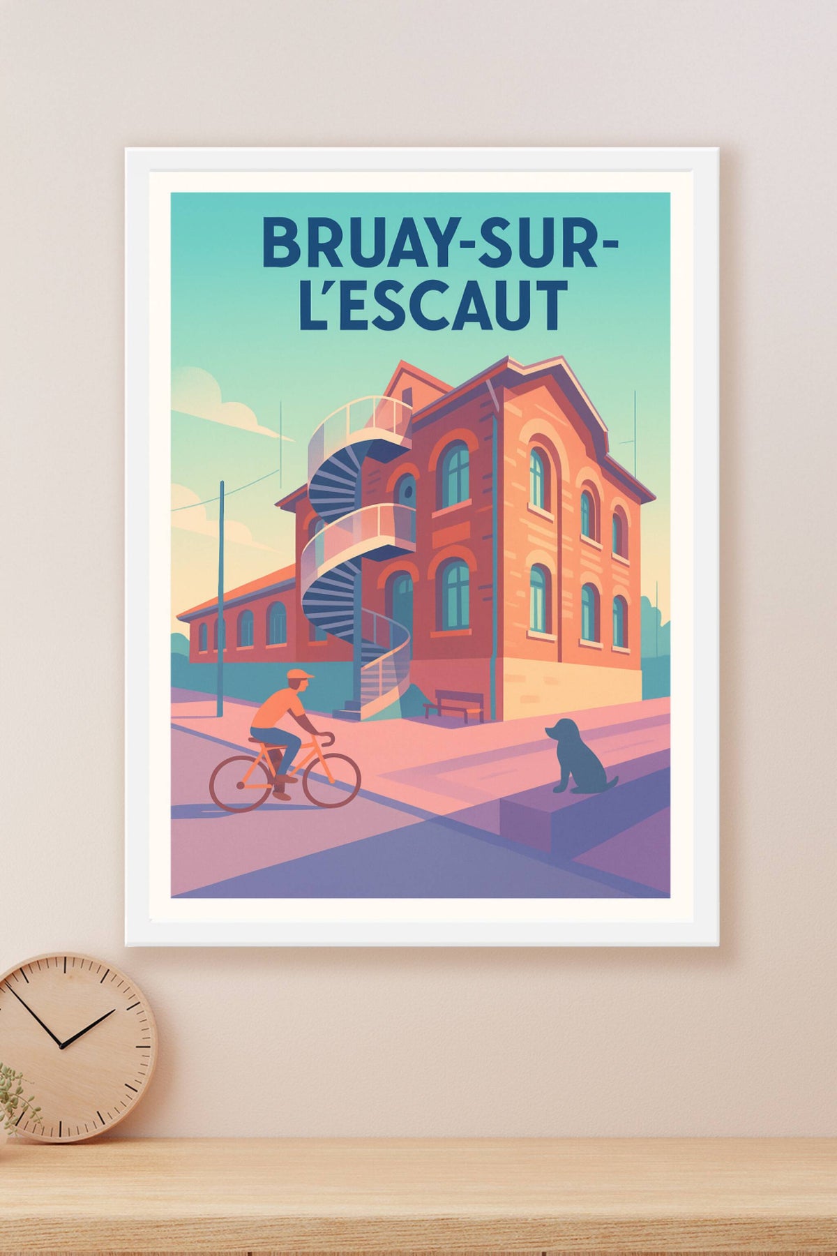 Affiche de Bruay-sur-l'Escaut - Charme architectural et vie tranquille