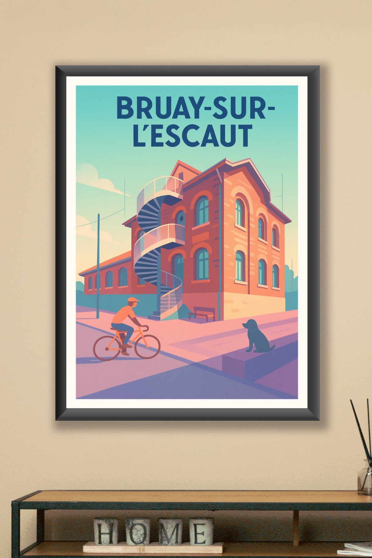 Affiche de Bruay-sur-l'Escaut - Charme architectural et vie tranquille