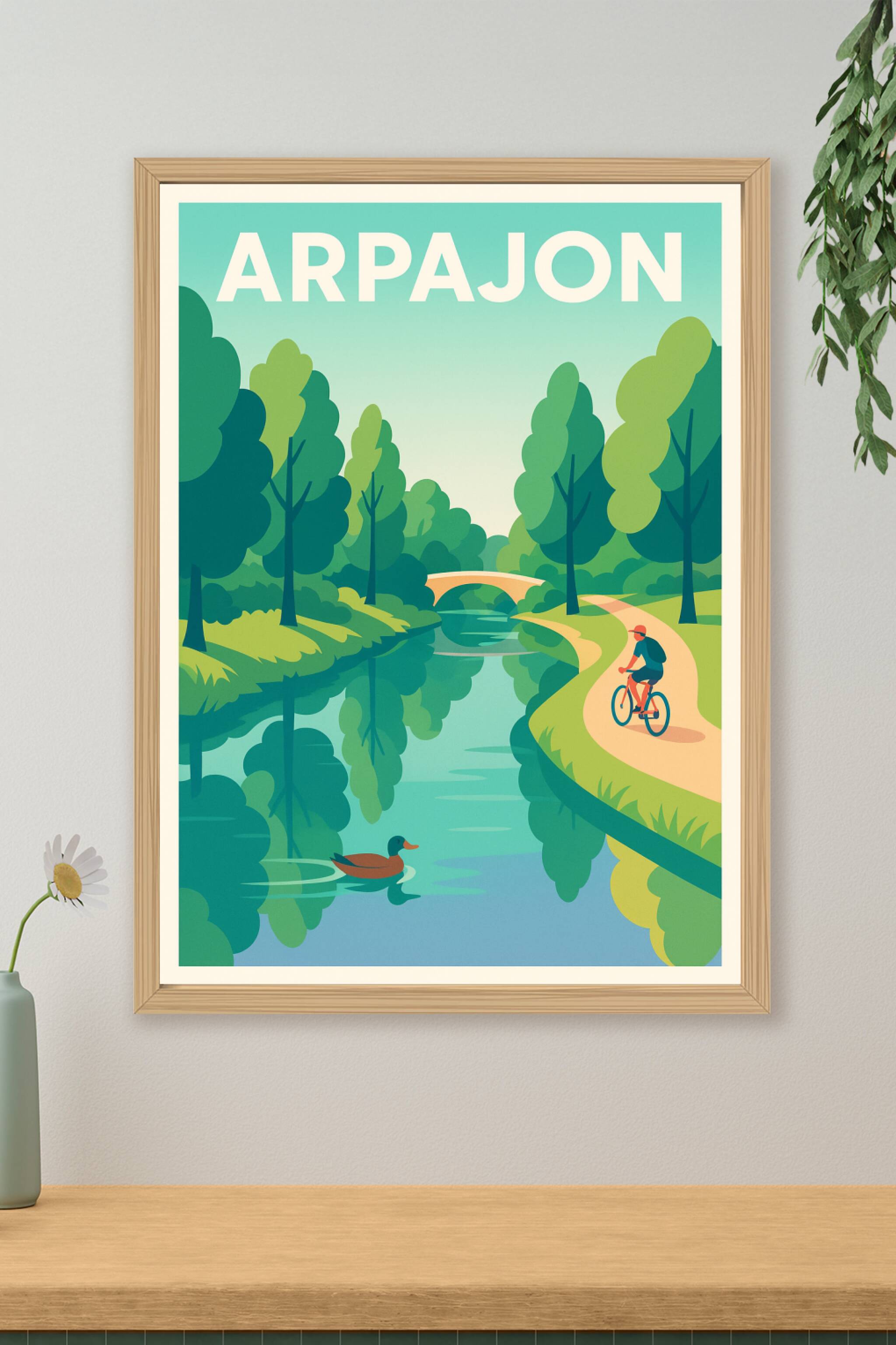 Affiche de Arpajon - Une balade paisible au fil de l'eau