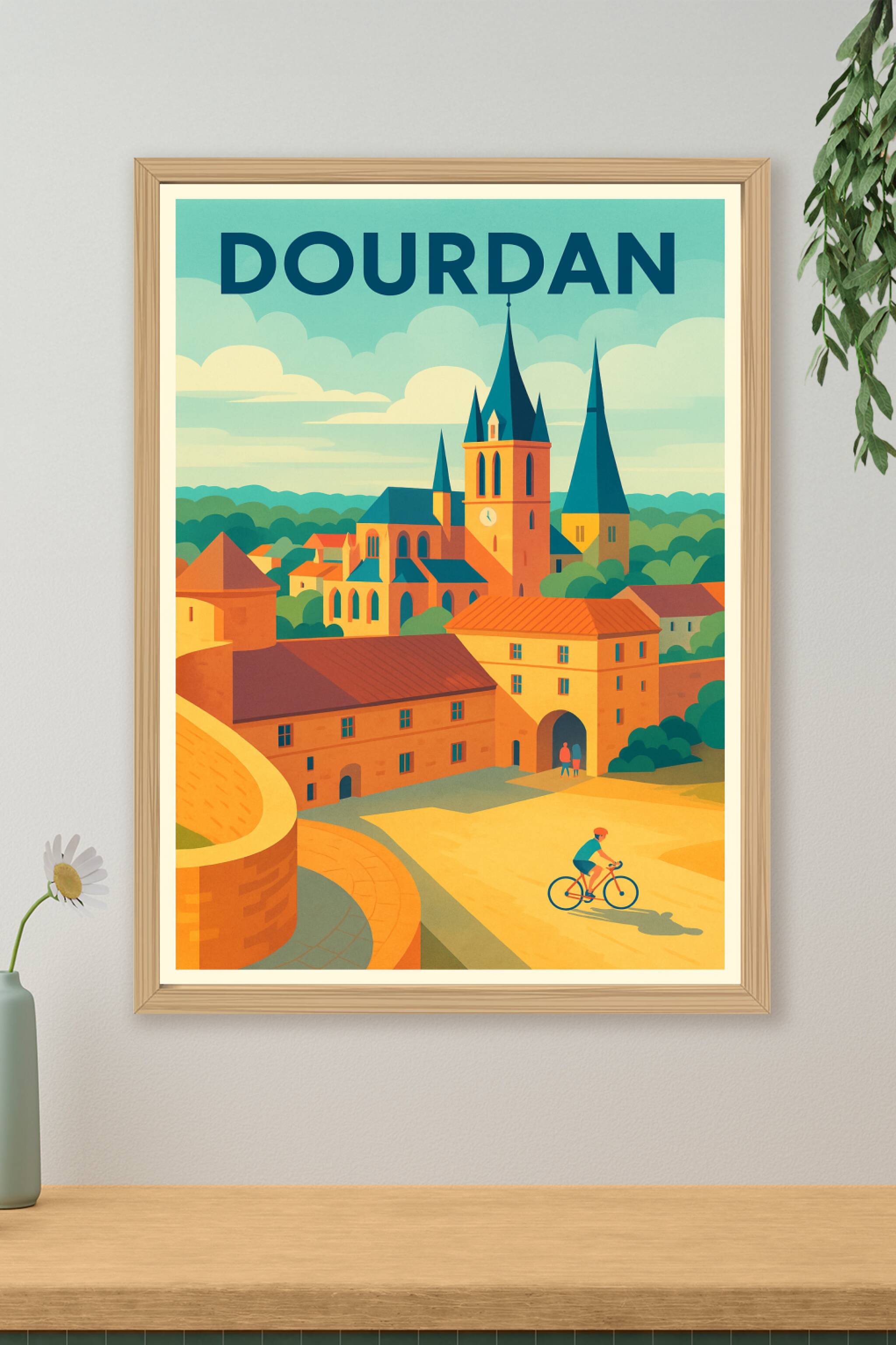 Affiche de Dourdan - Charme et Sérénité au Cœur de la Vallée de l'Yvette