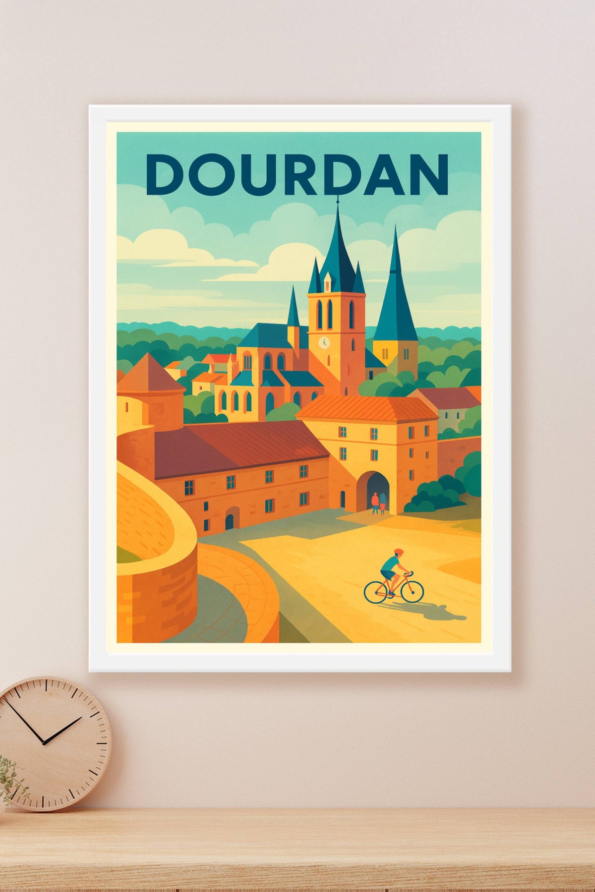 Affiche de Dourdan - Charme et Sérénité au Cœur de la Vallée de l'Yvette