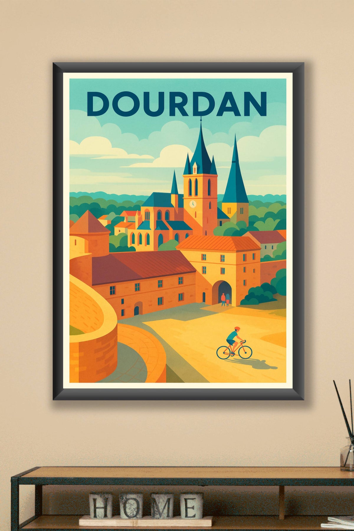 Affiche de Dourdan - Charme et Sérénité au Cœur de la Vallée de l'Yvette