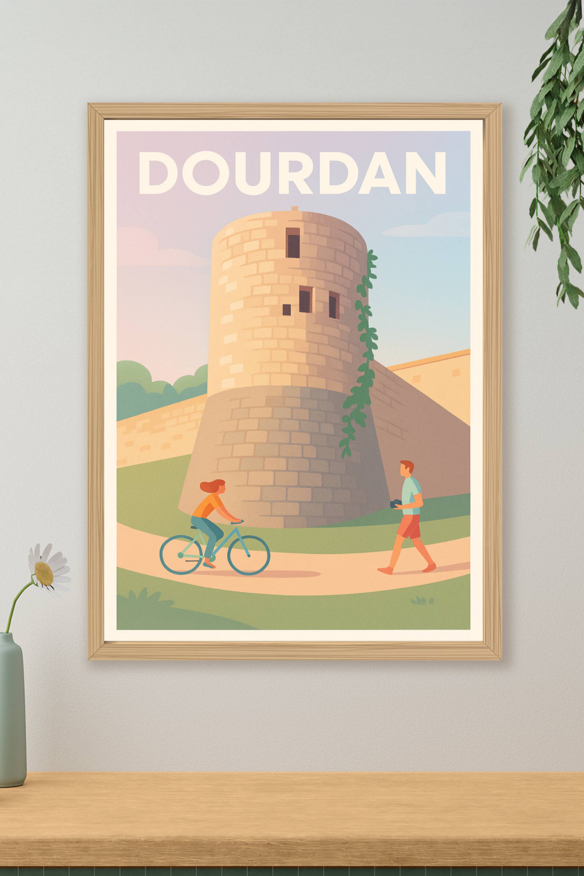 Affiche de Dourdan - Charme et histoire au fil des chemins