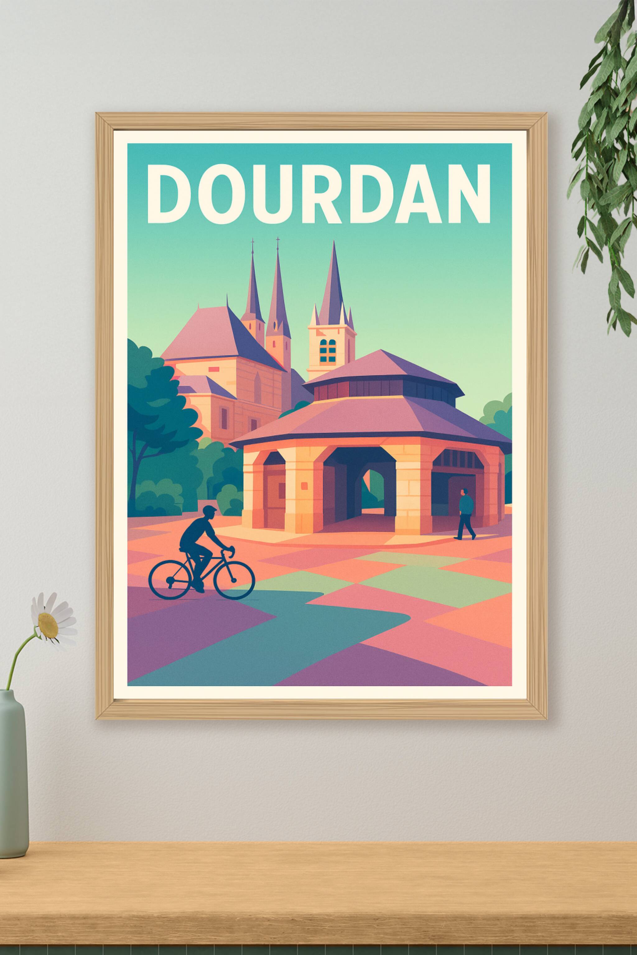 Affiche de Dourdan - Douceur et charme en perspective