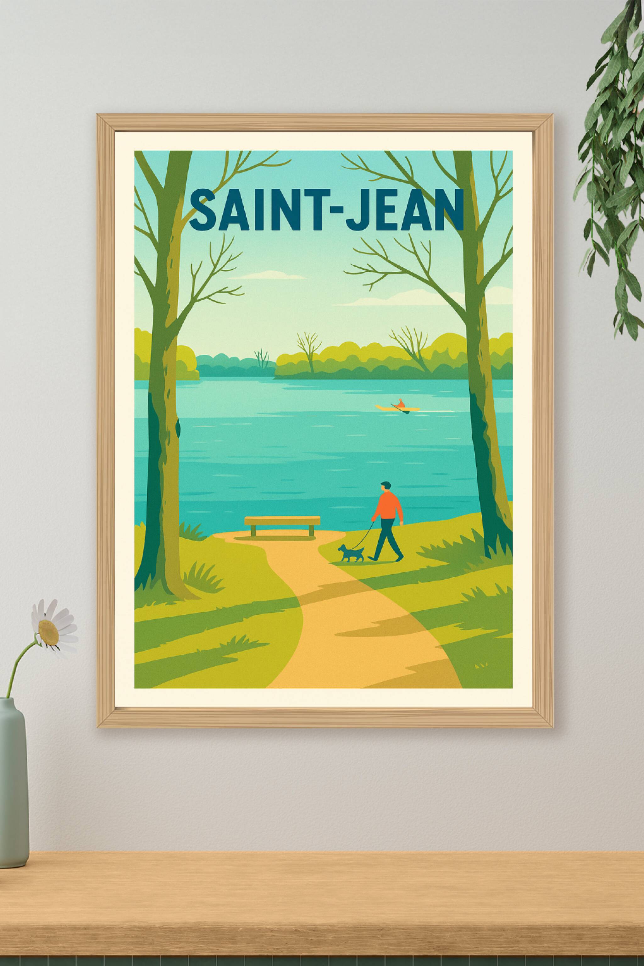Affiche de Saint-Jean - Évasion paisible au bord de l'eau