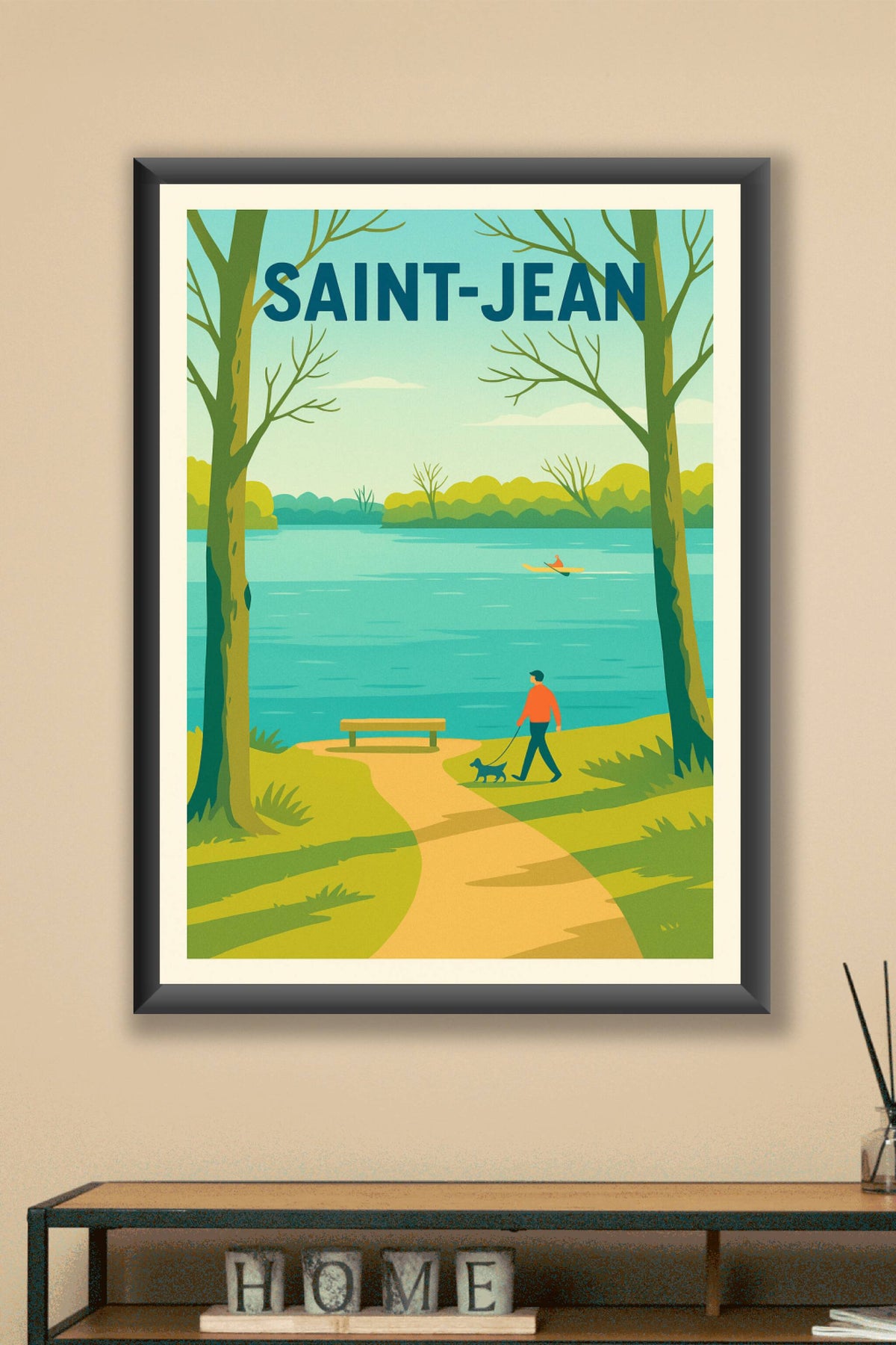 Affiche de Saint-Jean - Évasion paisible au bord de l'eau