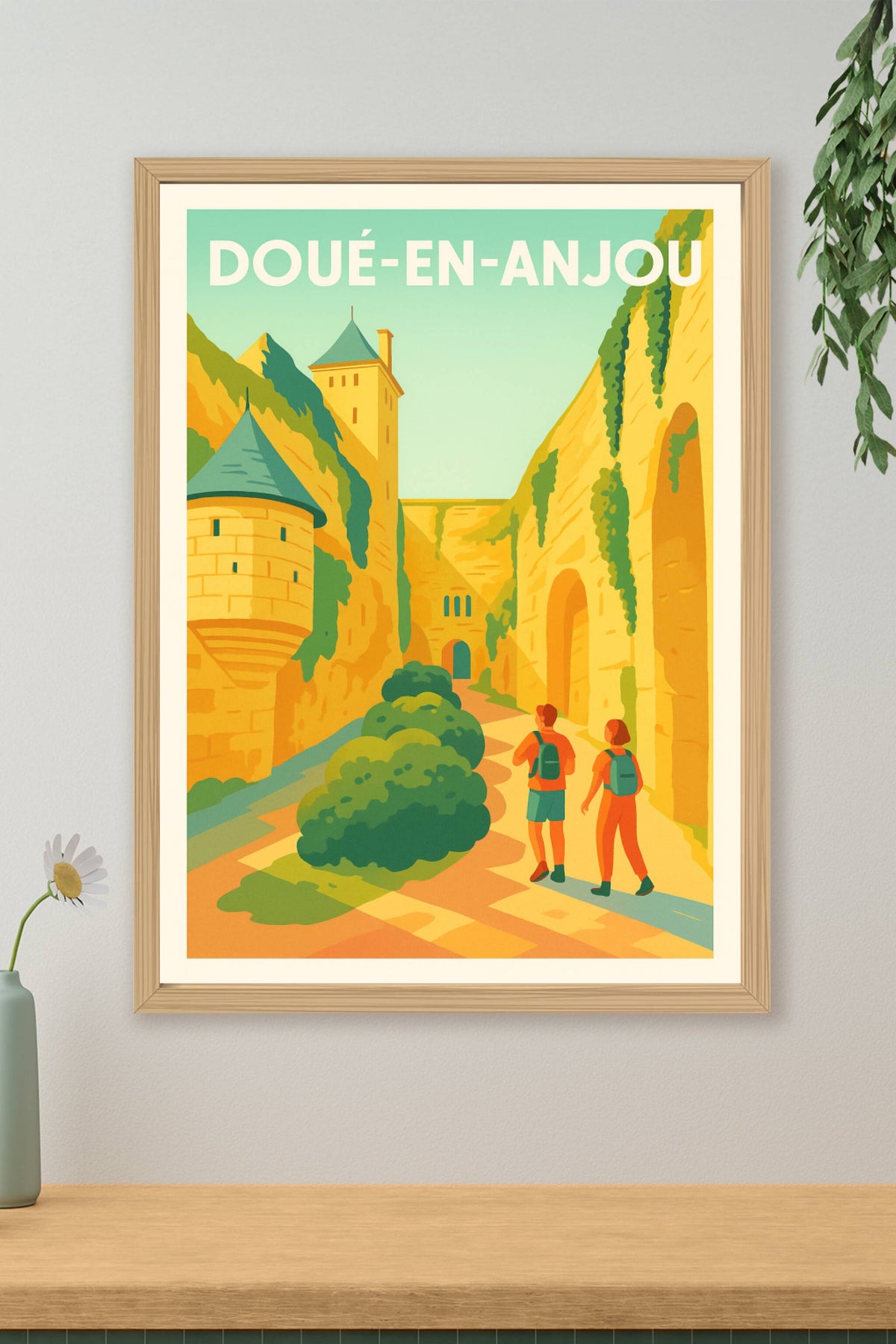 Affiche de Doué-en-Anjou - Voyage au cœur de la vallée troglodytique