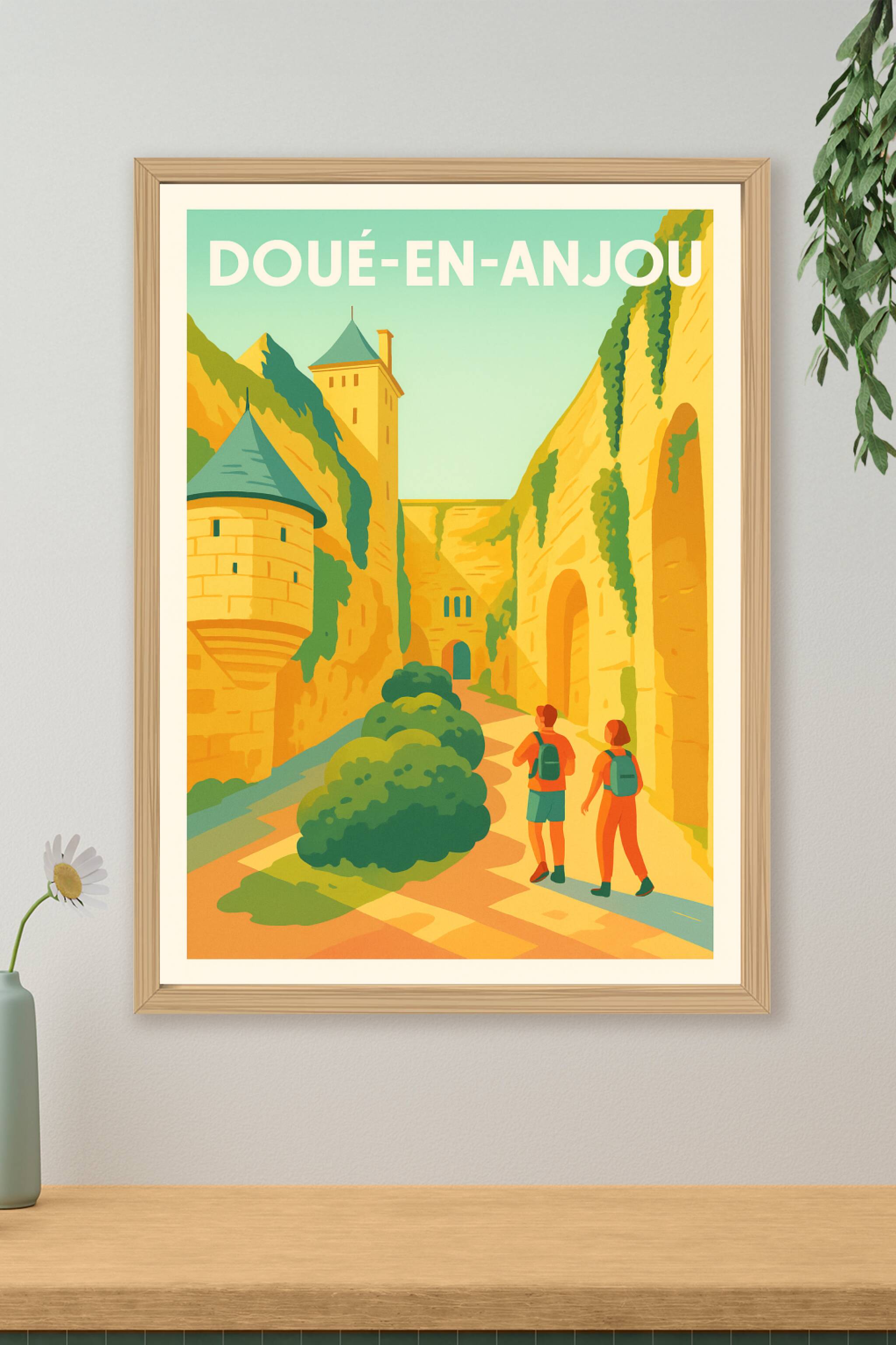 Affiche de Doué-en-Anjou - Voyage au cœur de la vallée troglodytique