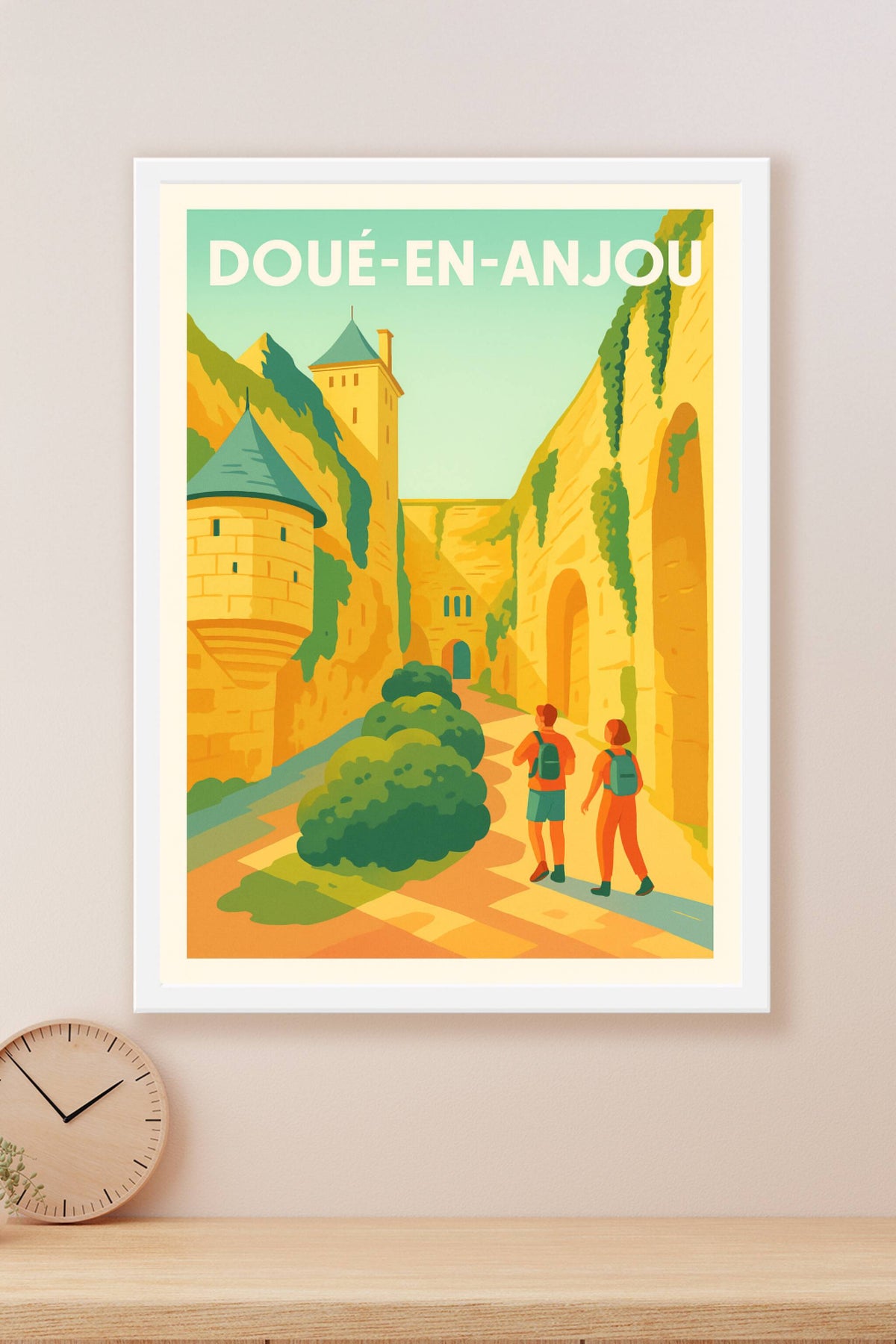 Affiche de Doué-en-Anjou - Voyage au cœur de la vallée troglodytique