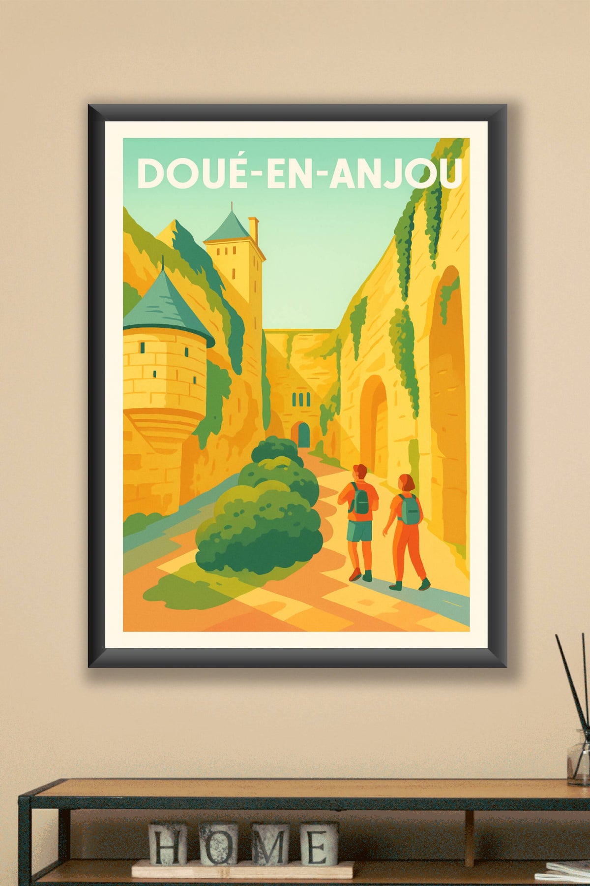 Affiche de Doué-en-Anjou - Voyage au cœur de la vallée troglodytique