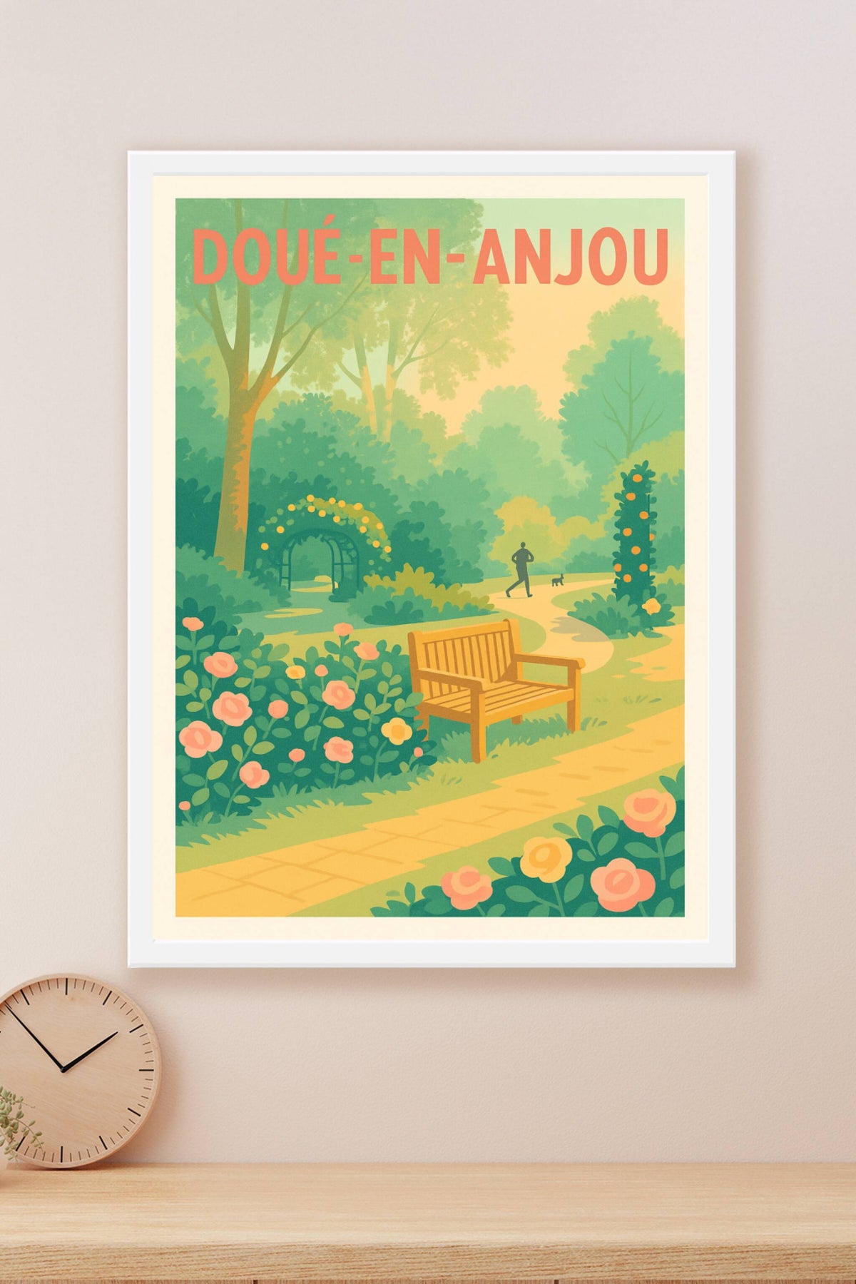 Affiche de Doué-en-Anjou - Évasion bucolique au cœur des jardins