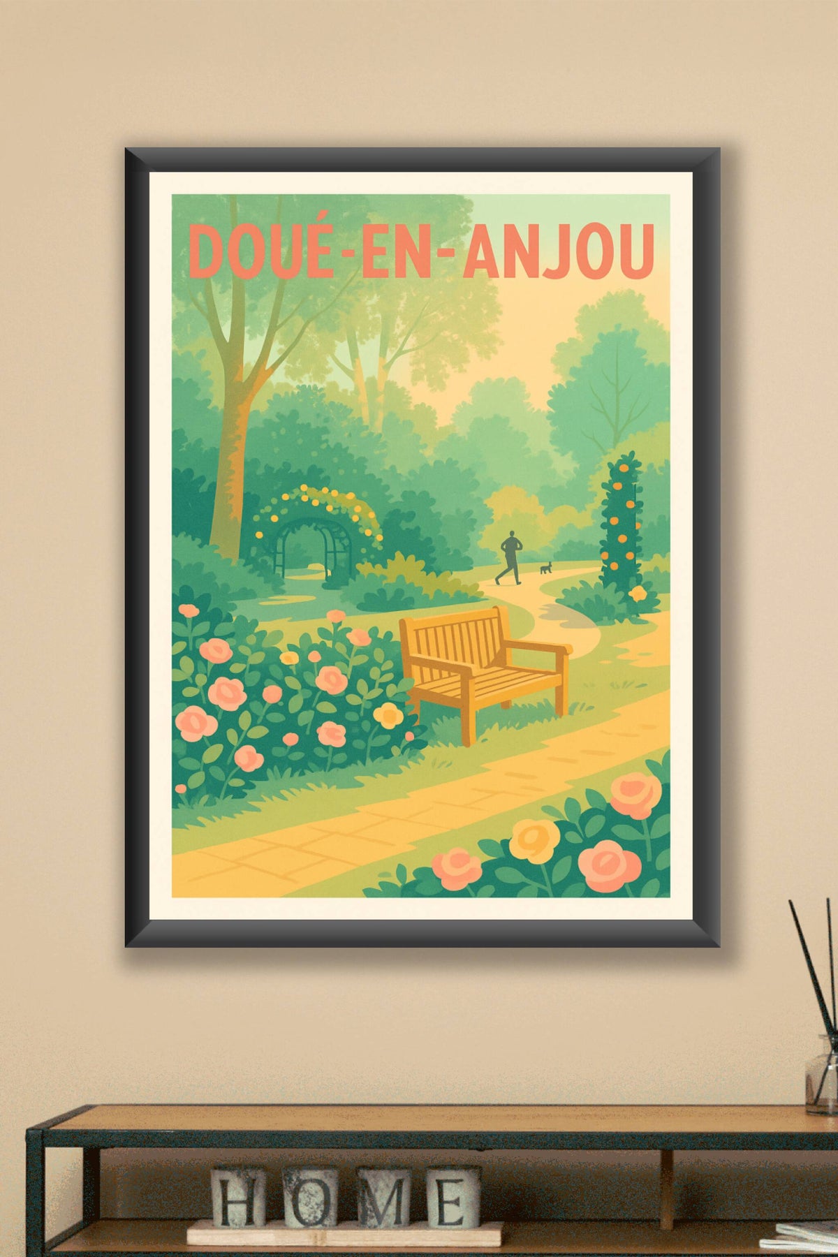 Affiche de Doué-en-Anjou - Évasion bucolique au cœur des jardins