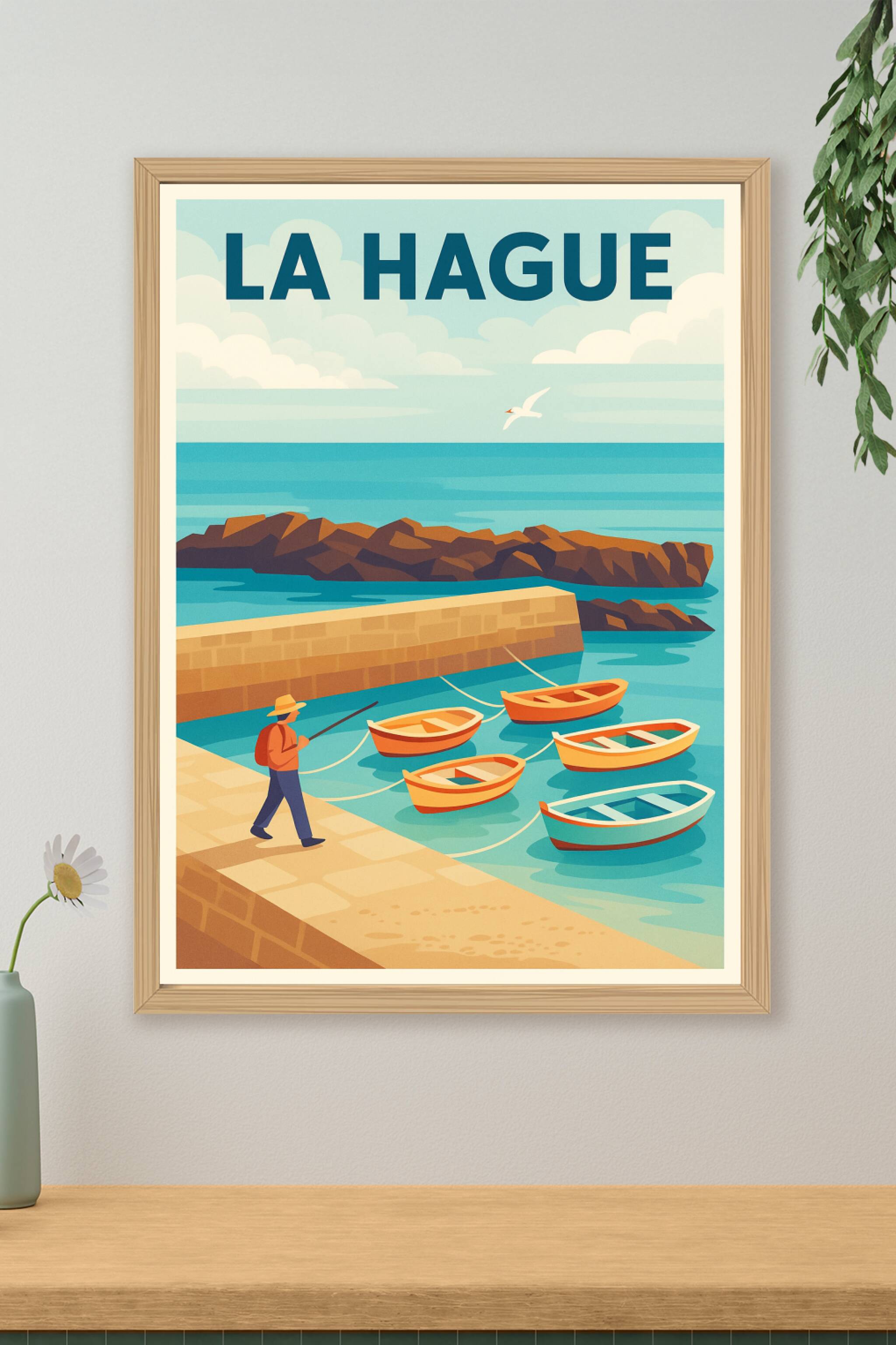 Affiche de La Hague - Sérénité maritime et paysages apaisants