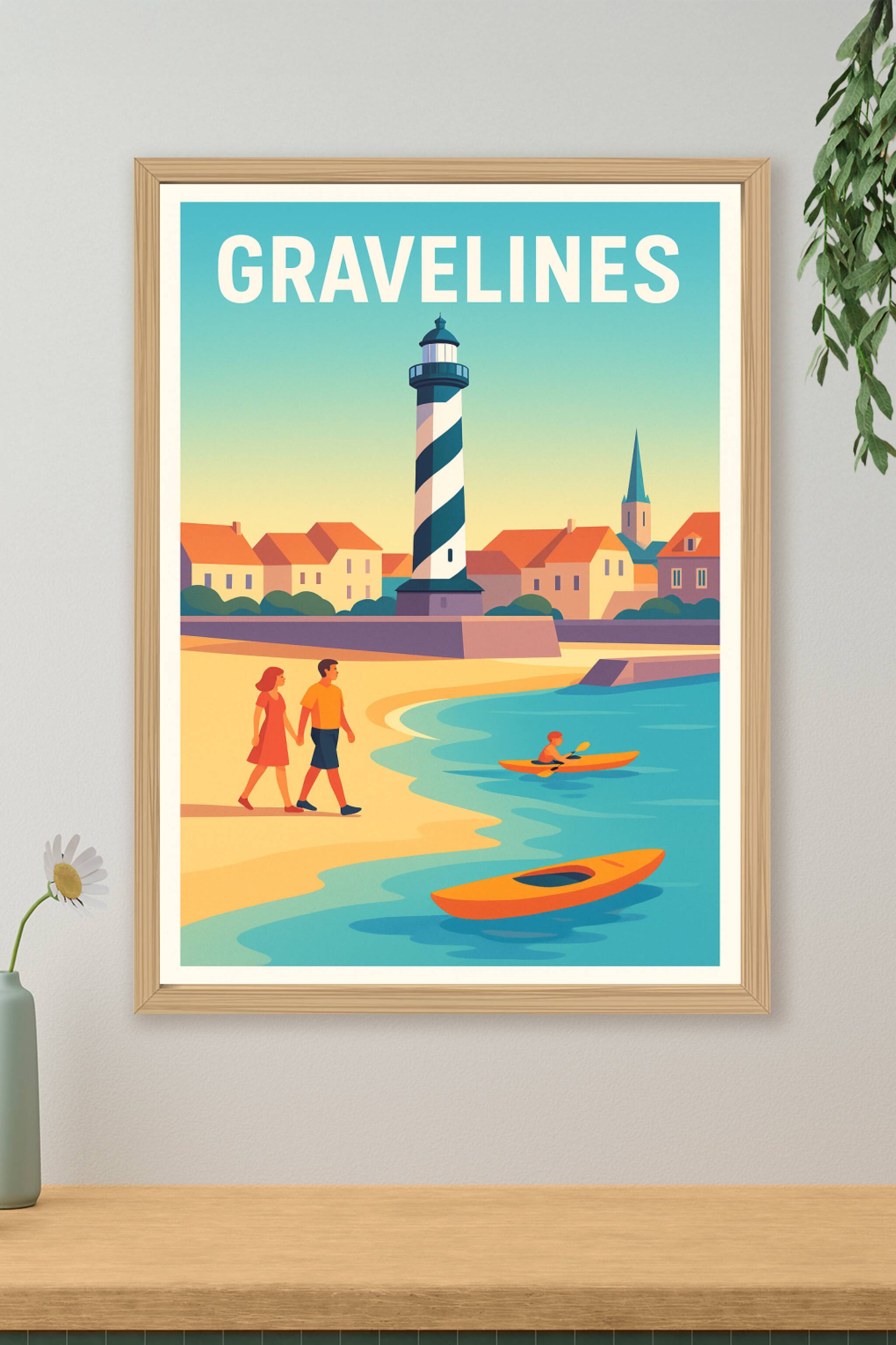 Affiche de Gravelines - Charme côtier et détente au bord de l'eau